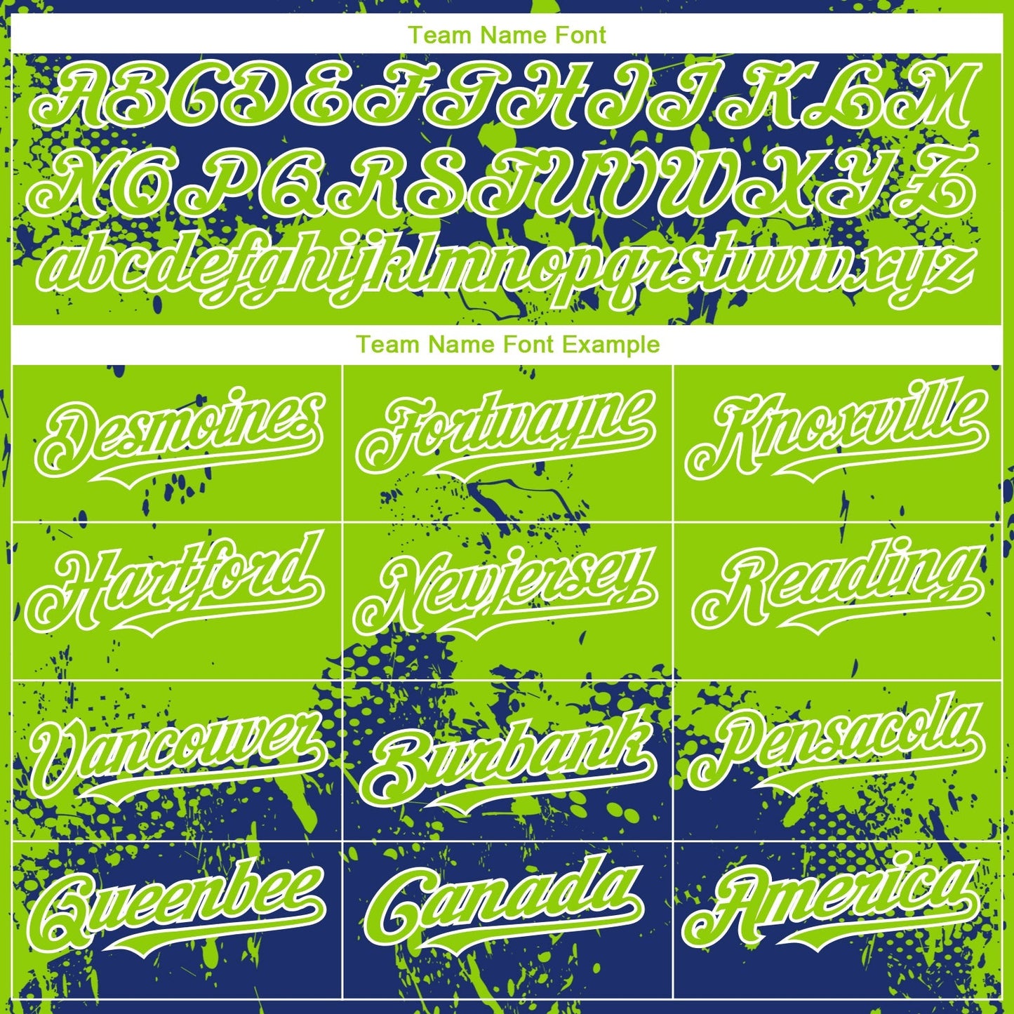 Custom Royal Neon Green-White Abstract Splatter Grunge Paint Authentic Baseball Jersey baseball jersey product view 4