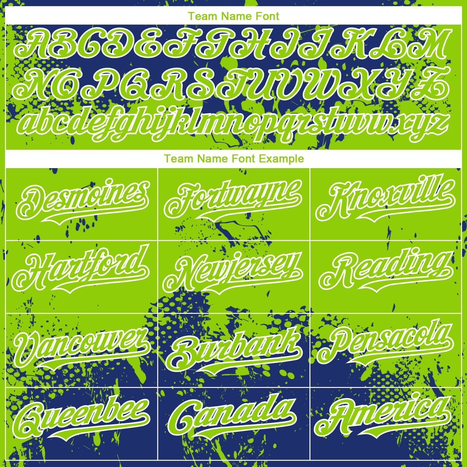 Custom Royal Neon Green-White Abstract Splatter Grunge Paint Authentic Baseball Jersey baseball jersey product view 4