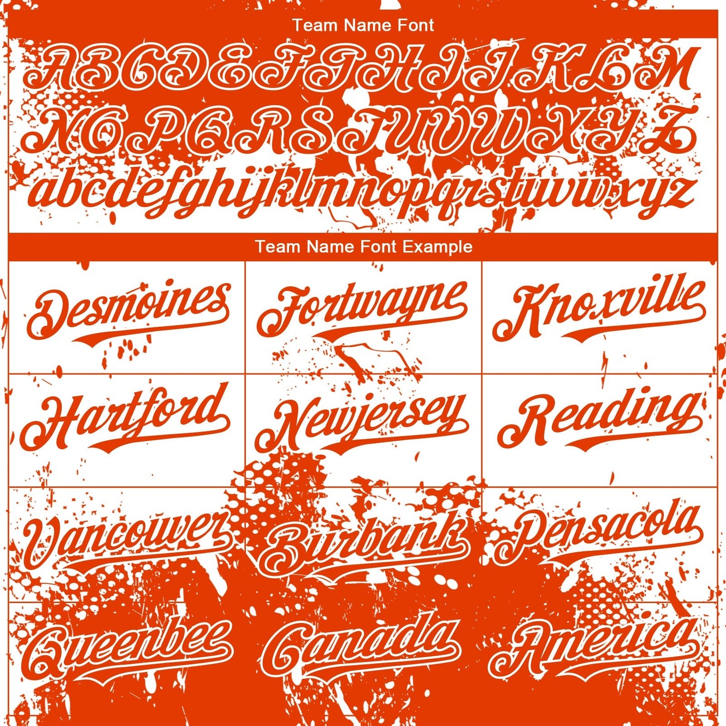 Custom Orange White Abstract Splatter Grunge Paint Authentic Baseball Jersey baseball jersey product view 4