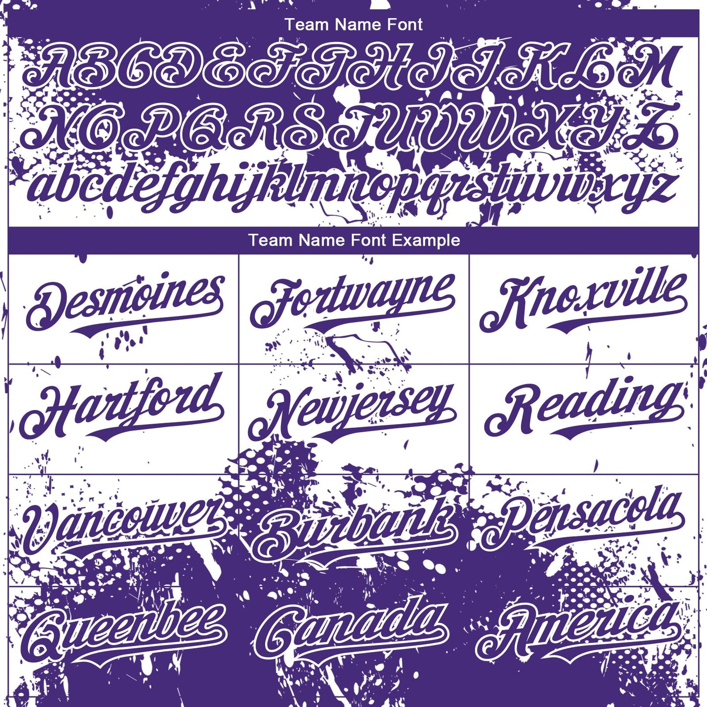 Custom Purple White Abstract Splatter Grunge Paint Authentic Baseball Jersey baseball jersey product view 4
