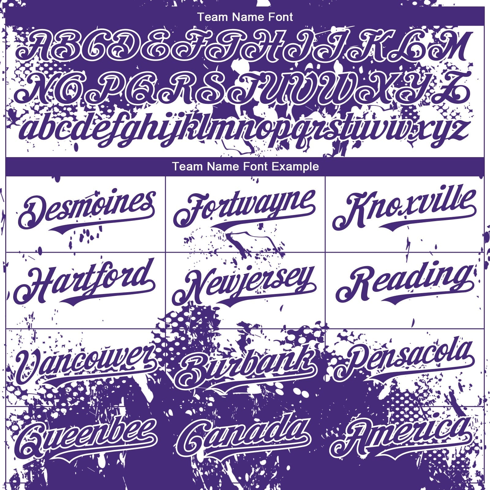 Custom Purple White Abstract Splatter Grunge Paint Authentic Baseball Jersey baseball jersey product view 4