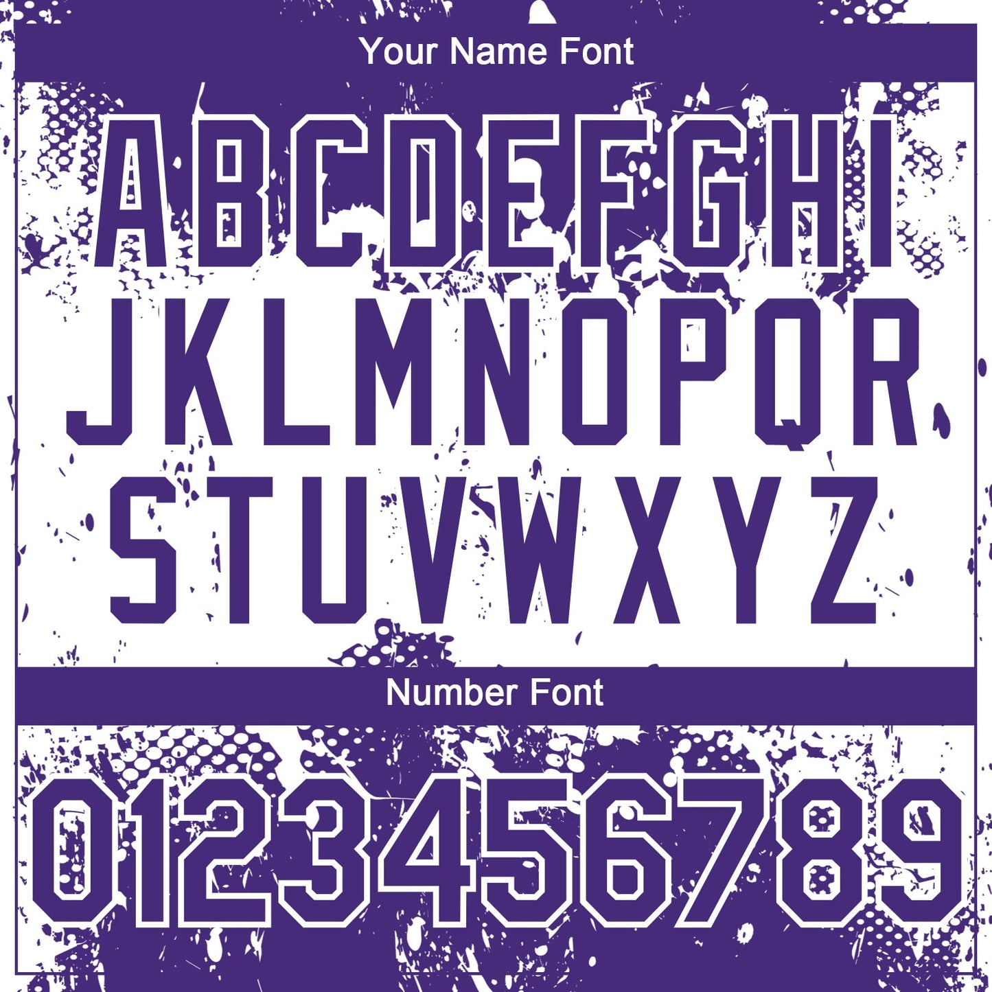 Custom Purple White Abstract Splatter Grunge Paint Authentic Baseball Jersey baseball jersey product view 5
