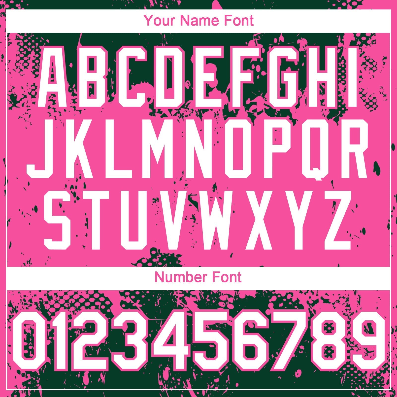 Custom Green White-Pink Abstract Splatter Grunge Paint Authentic Baseball Jersey baseball jersey product view 5