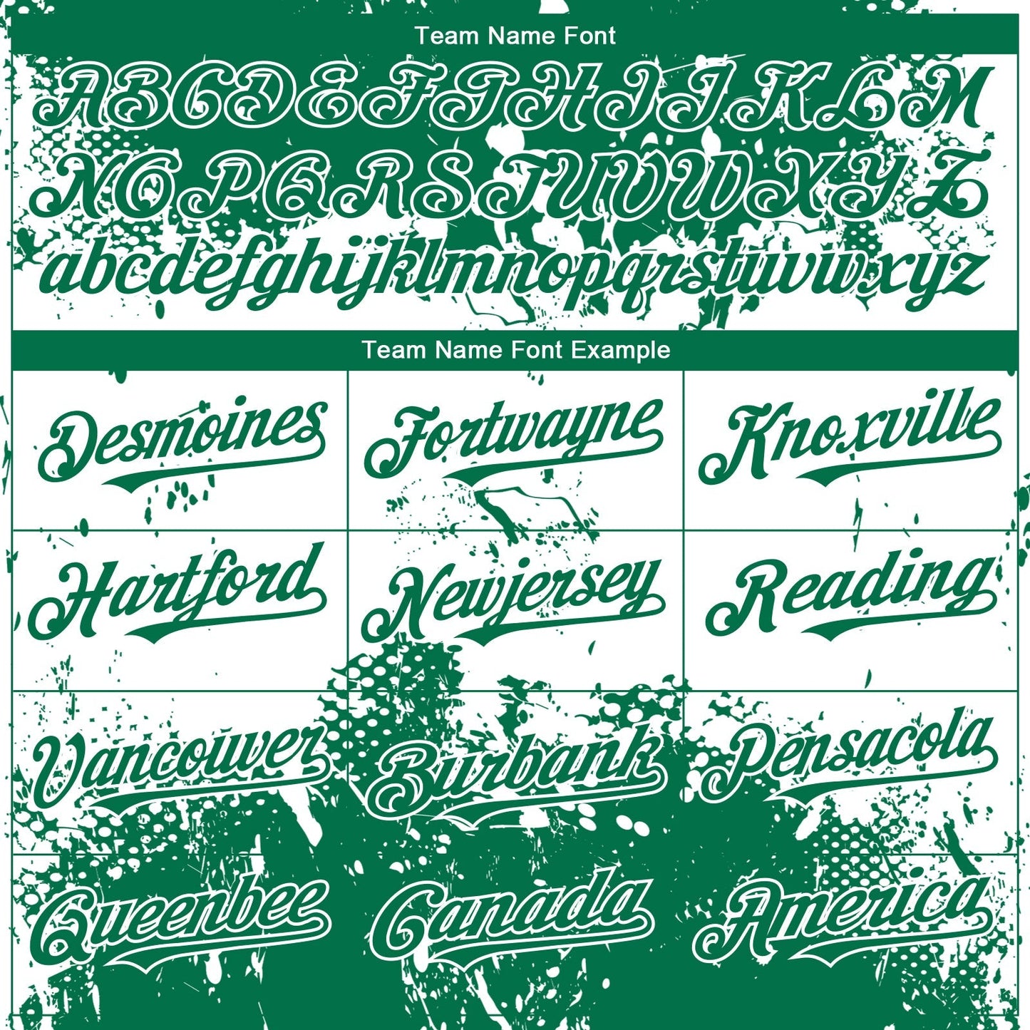 Custom Kelly Green White Abstract Splatter Grunge Paint Authentic Baseball Jersey baseball jersey product view 4