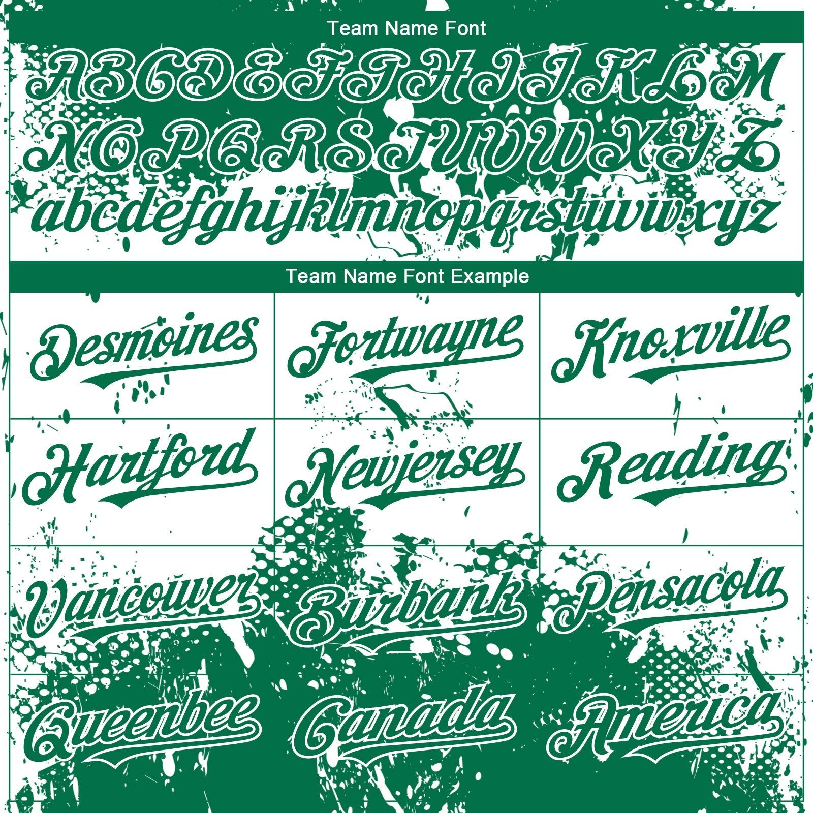 Custom Kelly Green White Abstract Splatter Grunge Paint Authentic Baseball Jersey baseball jersey product view 4