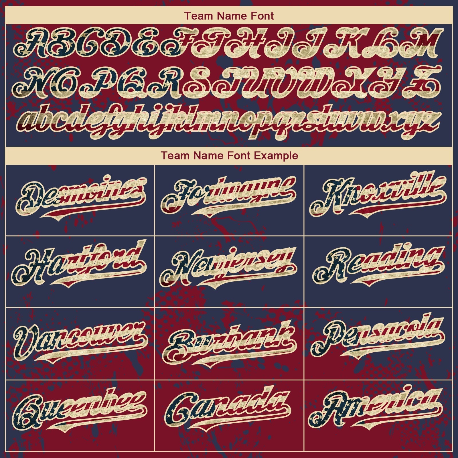 Custom Crimson Vintage USA Flag Navy-Cream Abstract Splatter Grunge Paint Authentic Baseball Jersey baseball jersey product view 4