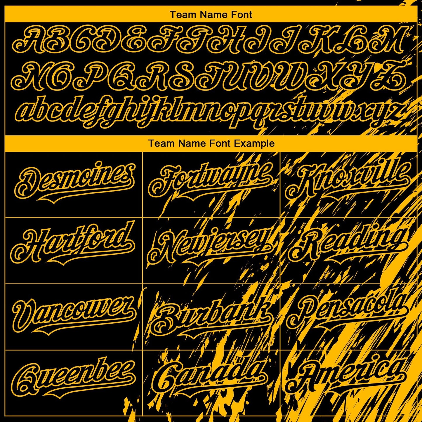 Custom Black Gold Paint Stroke Grunge Streak Authentic Baseball Jersey baseball jersey product view 4