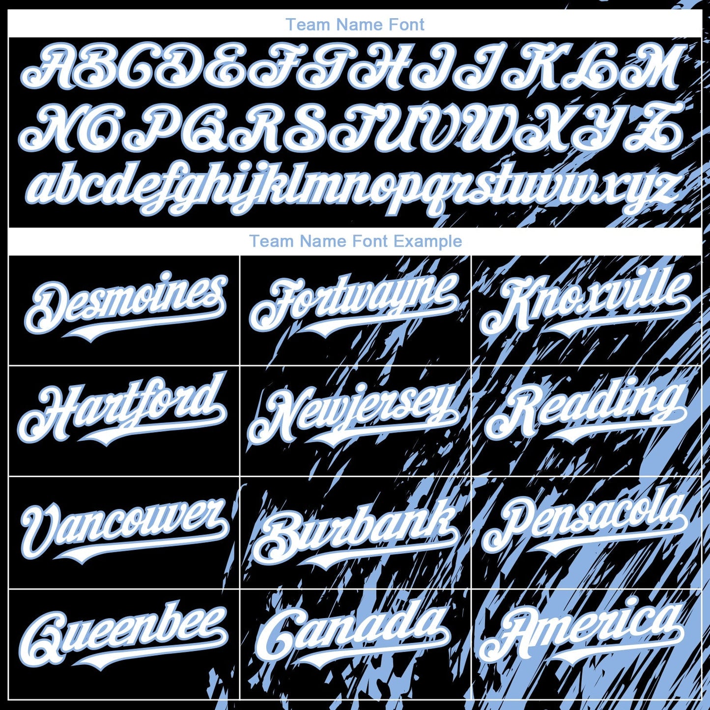 Custom Black White-Light Blue Paint Stroke Grunge Streak Authentic Baseball Jersey baseball jersey product view 4
