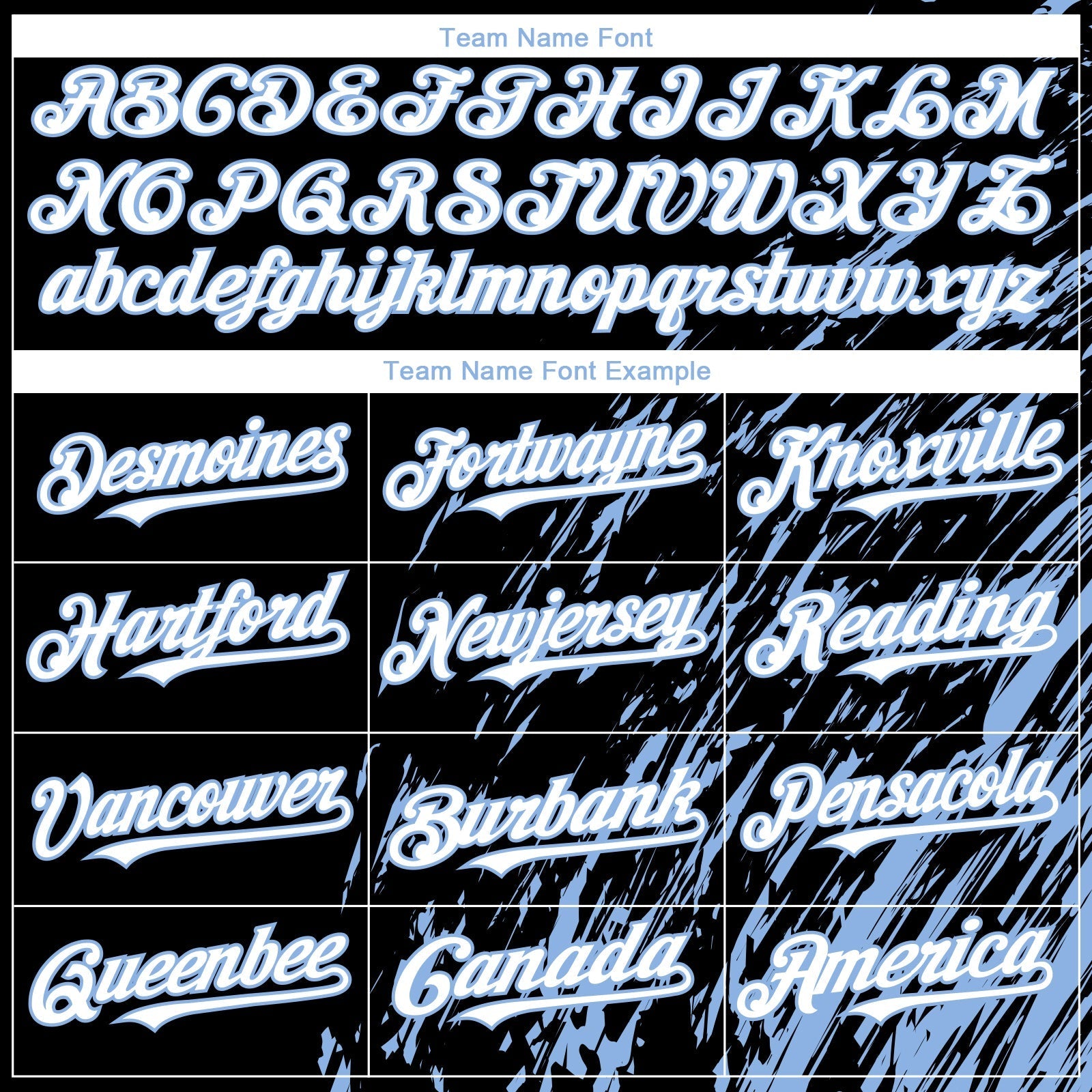 Custom Black White-Light Blue Paint Stroke Grunge Streak Authentic Baseball Jersey baseball jersey product view 4