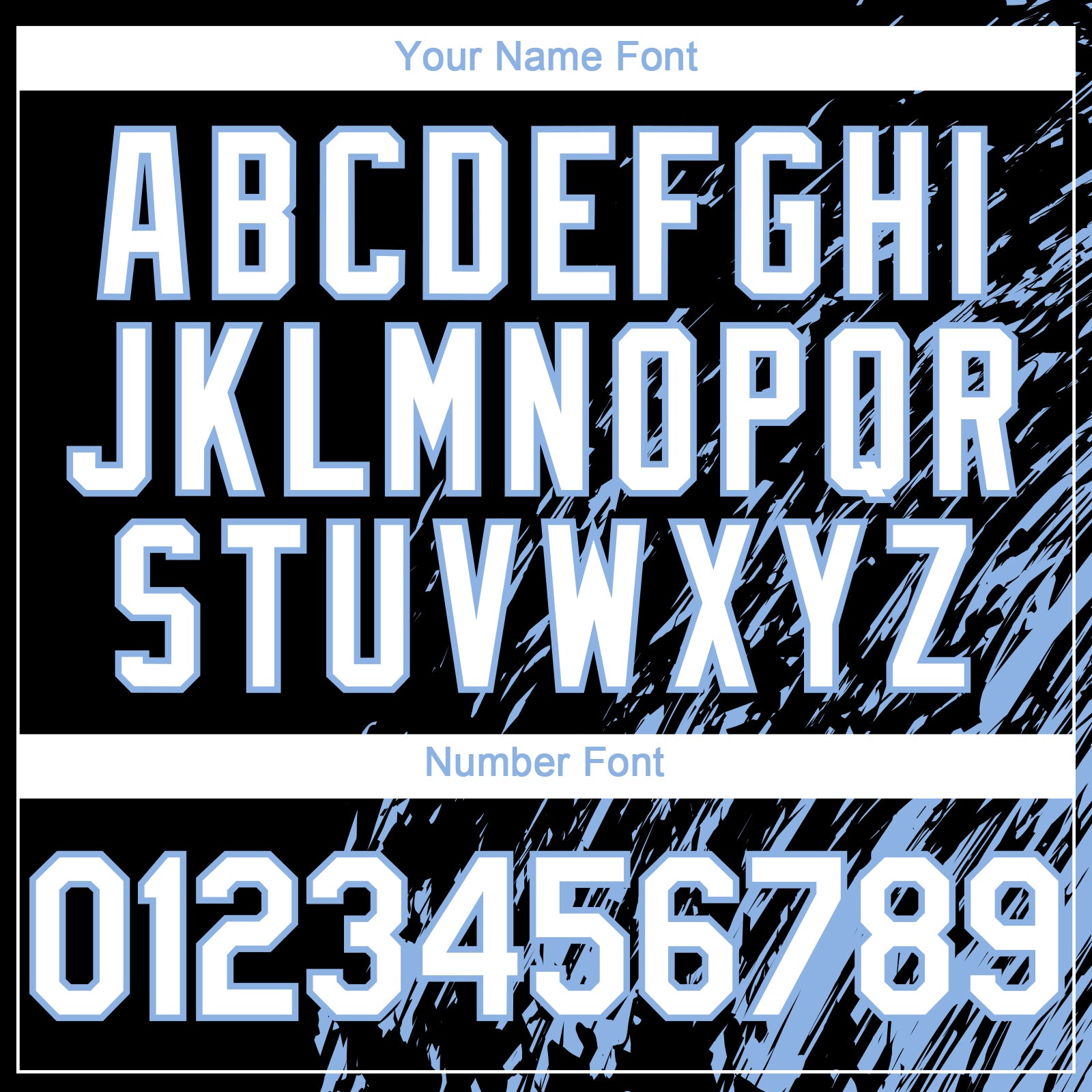 Custom Black White-Light Blue Paint Stroke Grunge Streak Authentic Baseball Jersey baseball jersey product view 5