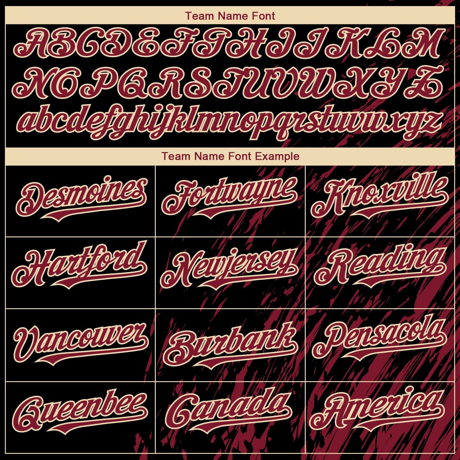Custom Black Crimson-Cream Paint Stroke Grunge Streak Authentic Baseball Jersey baseball jersey product view 4