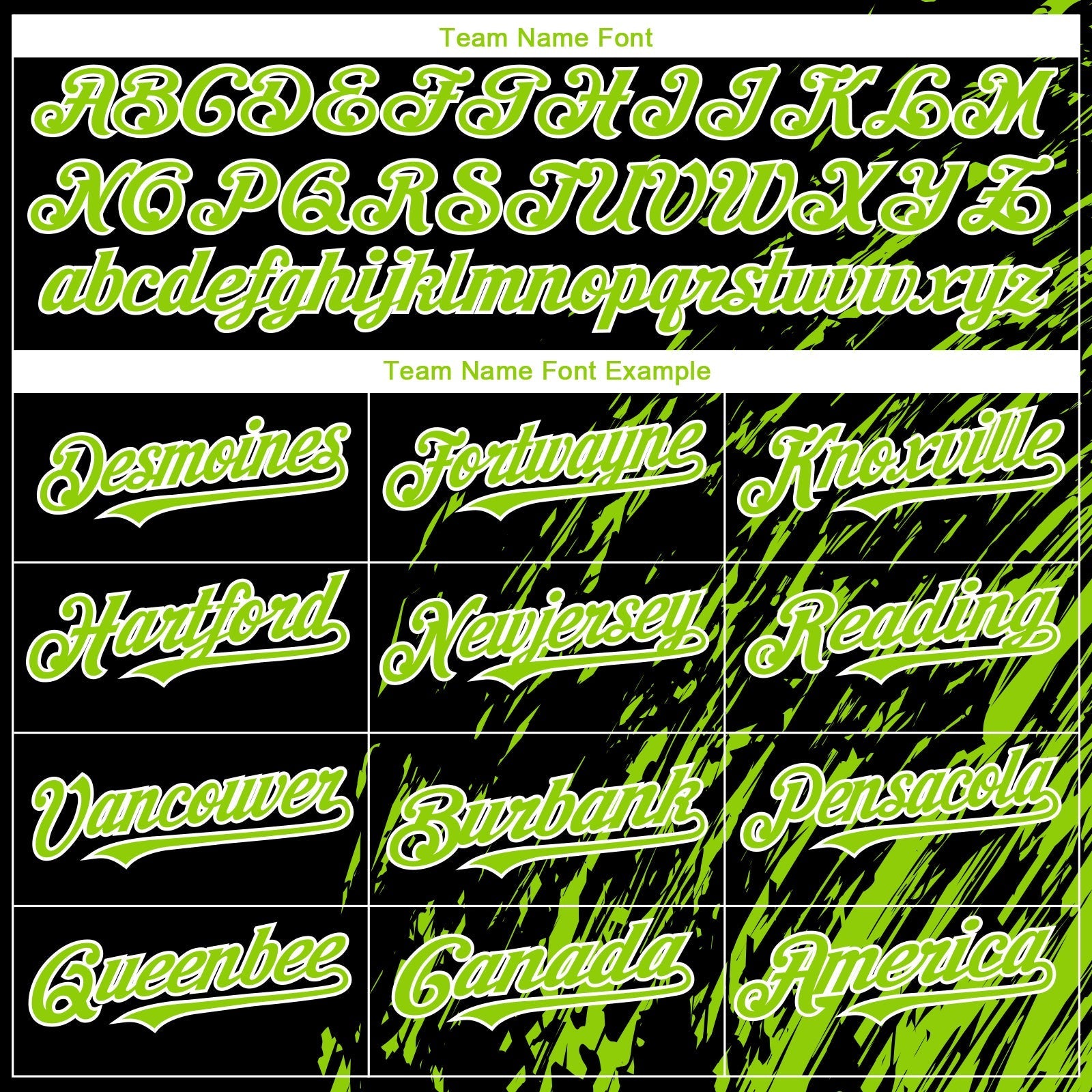 Custom Black Neon Green-White Paint Stroke Grunge Streak Authentic Baseball Jersey baseball jersey product view 4