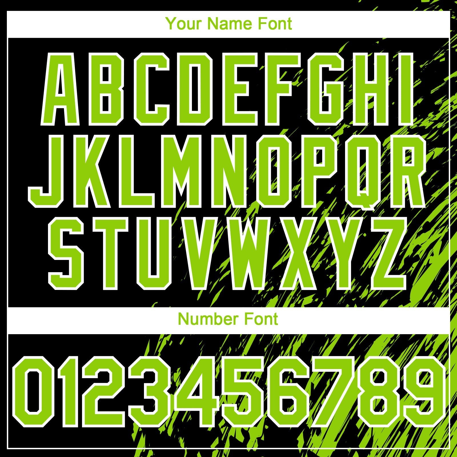 Custom Black Neon Green-White Paint Stroke Grunge Streak Authentic Baseball Jersey baseball jersey product view 5