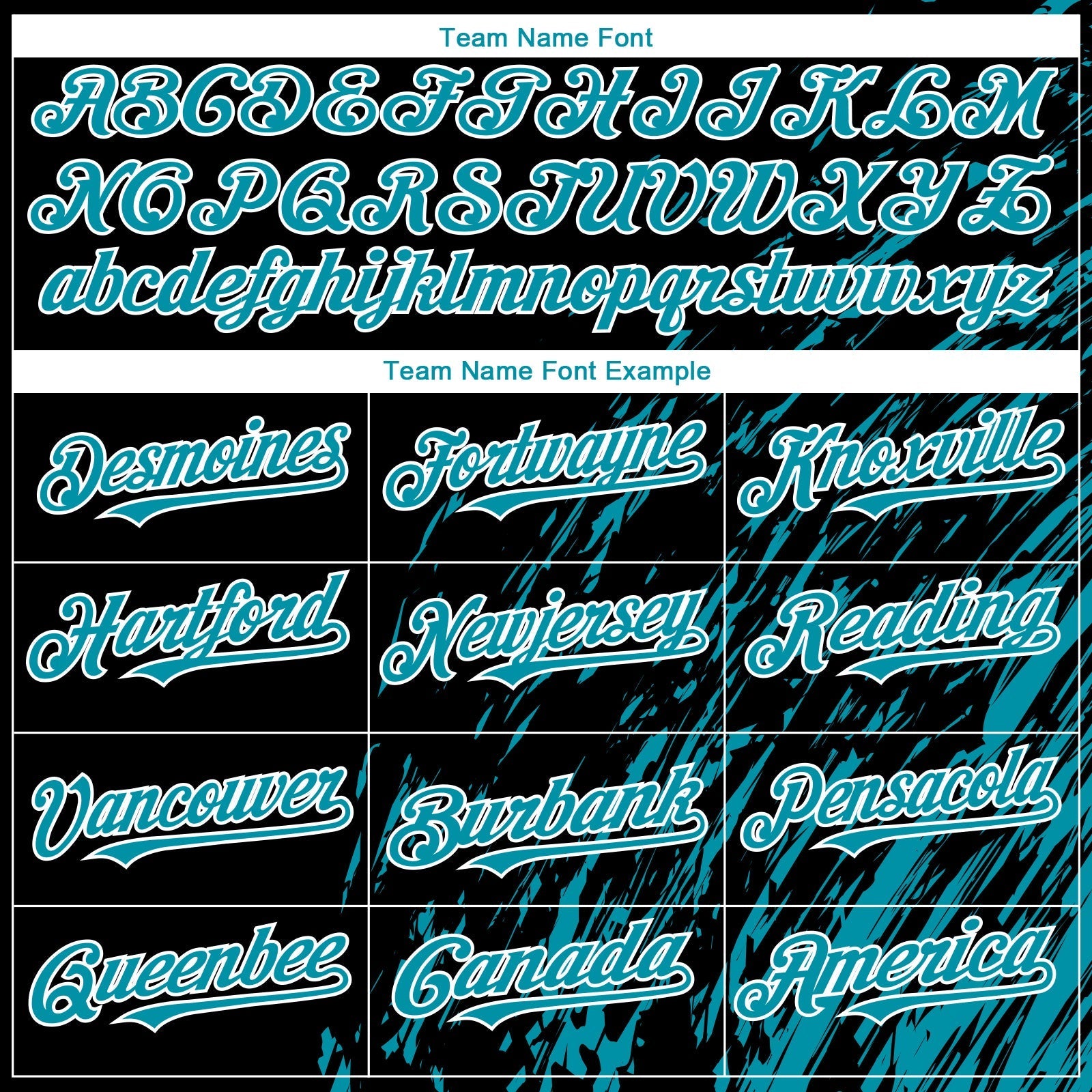 Custom Black Teal-White Paint Stroke Grunge Streak Authentic Baseball Jersey baseball jersey product view 4