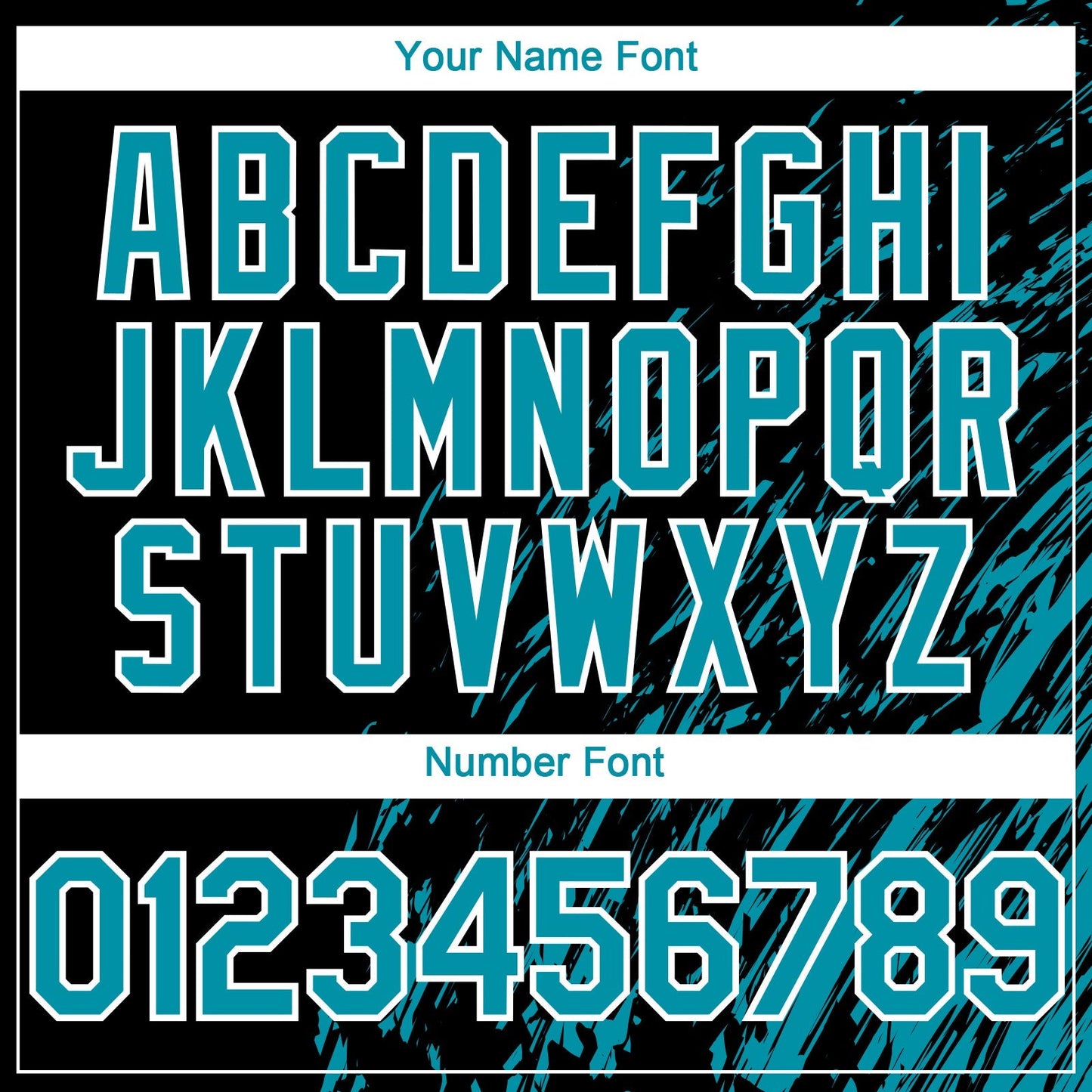 Custom Black Teal-White Paint Stroke Grunge Streak Authentic Baseball Jersey baseball jersey product view 5