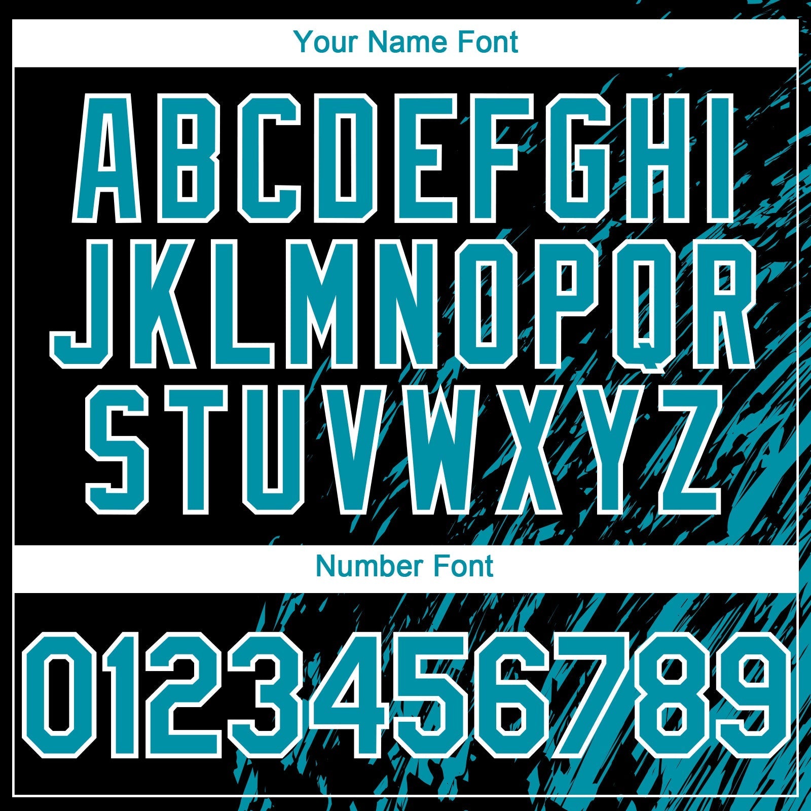 Custom Black Teal-White Paint Stroke Grunge Streak Authentic Baseball Jersey baseball jersey product view 5