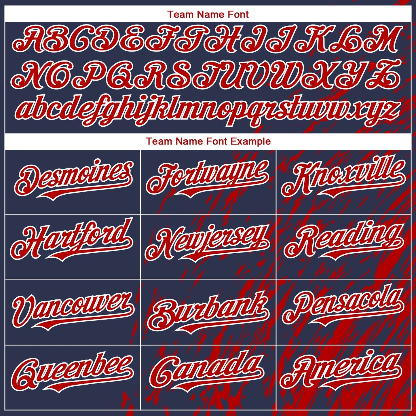 Custom Navy Red-White Paint Stroke Grunge Streak Authentic Baseball Jersey baseball jersey product view 4