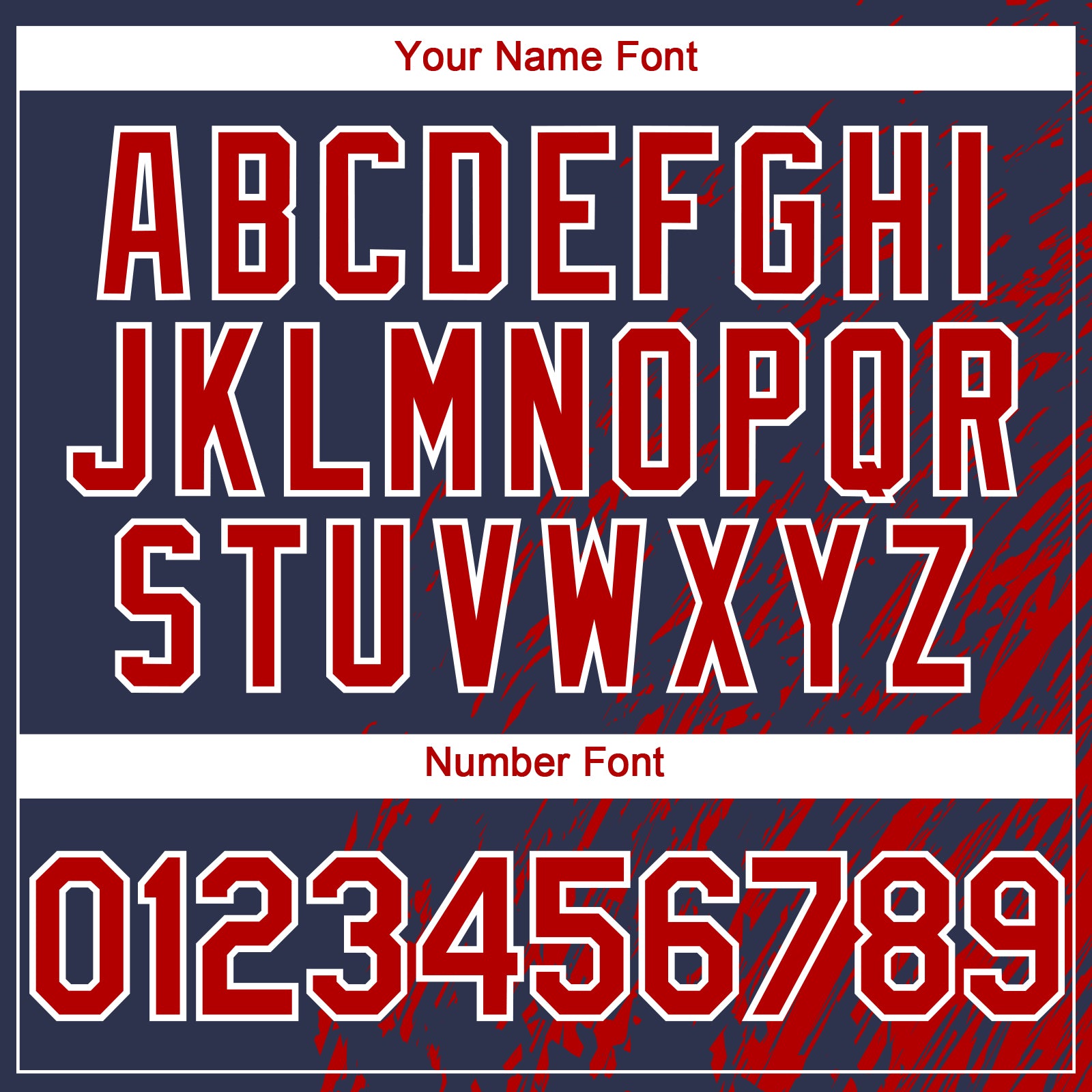 Custom Navy Red-White Paint Stroke Grunge Streak Authentic Baseball Jersey baseball jersey product view 5