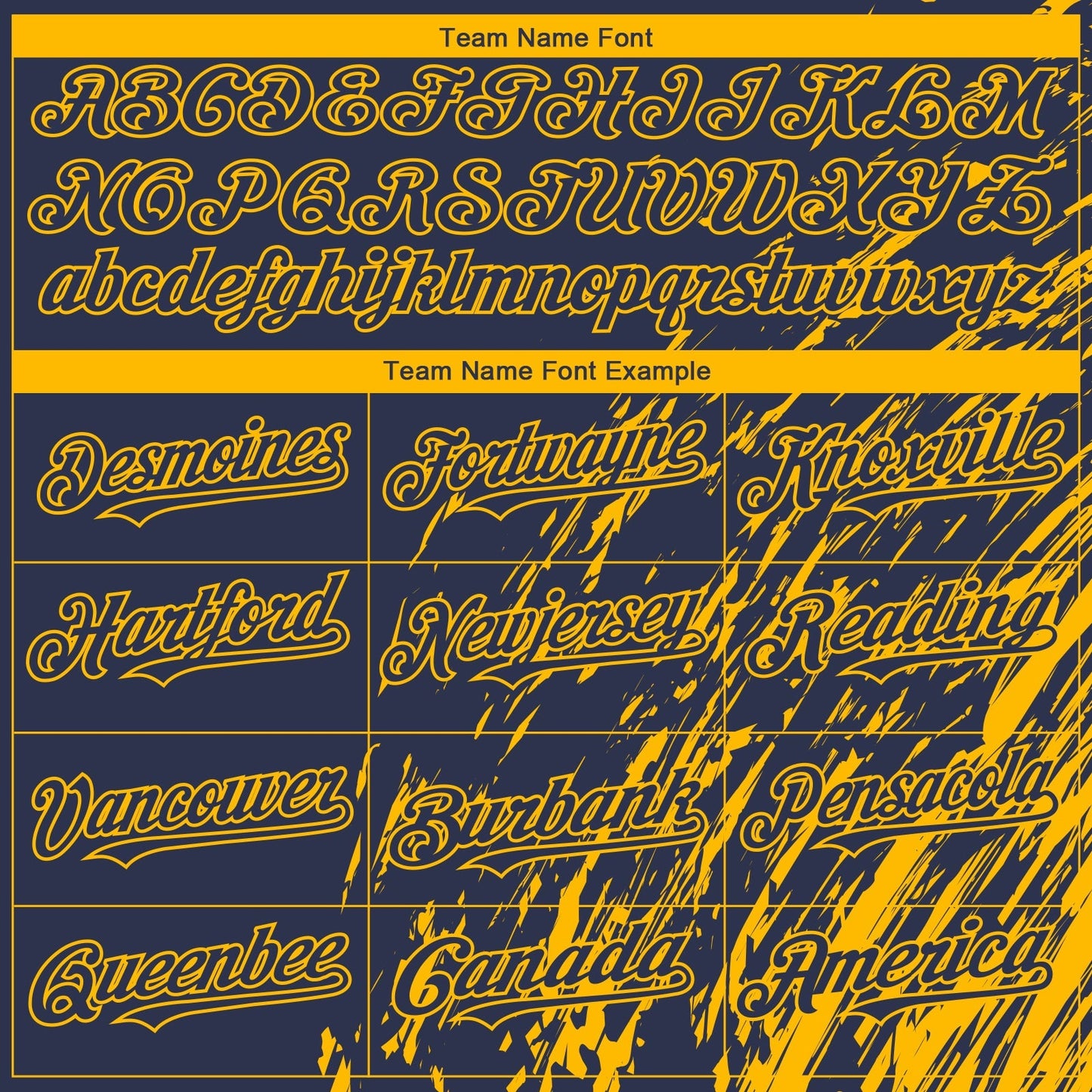 Custom Navy Gold Paint Stroke Grunge Streak Authentic Baseball Jersey baseball jersey product view 4