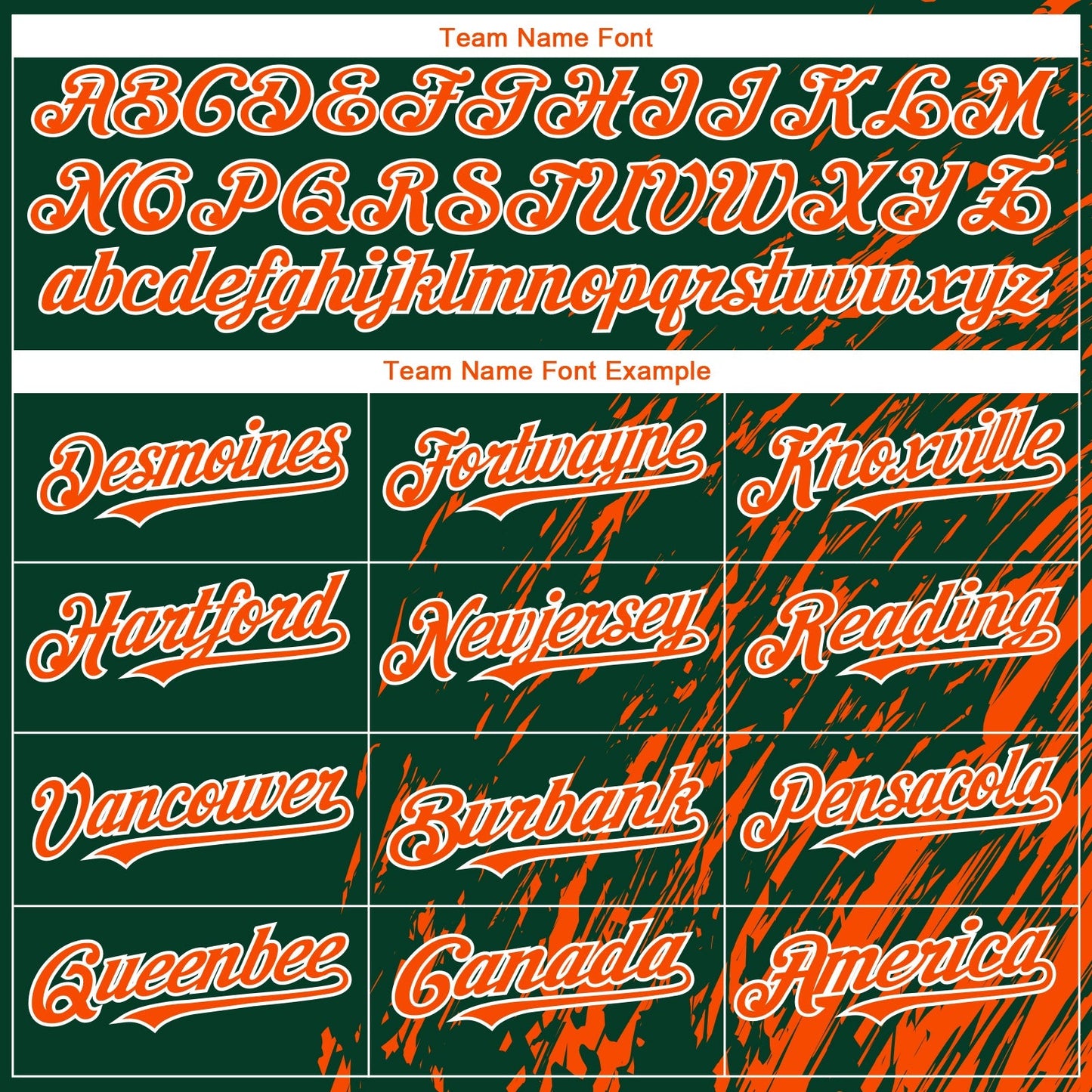 Custom Green Orange-White Paint Stroke Grunge Streak Authentic Baseball Jersey baseball jersey product view 4