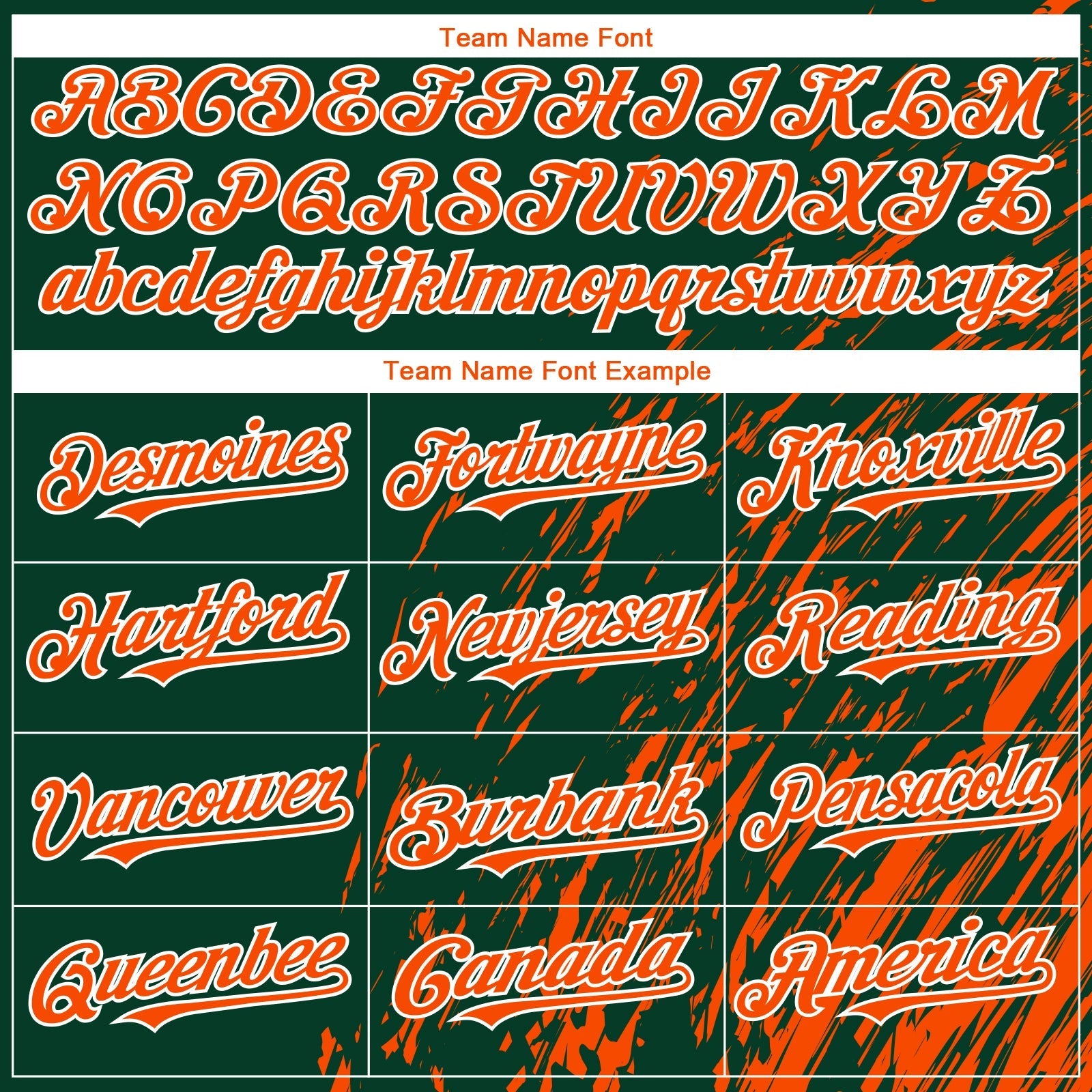 Custom Green Orange-White Paint Stroke Grunge Streak Authentic Baseball Jersey baseball jersey product view 4