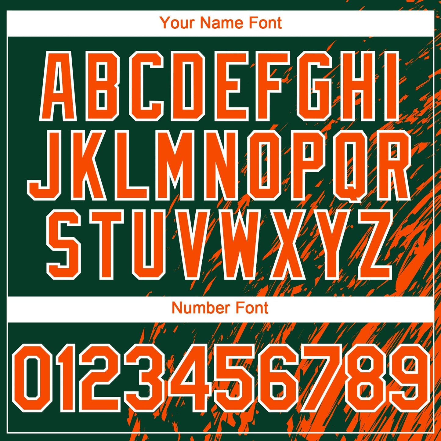 Custom Green Orange-White Paint Stroke Grunge Streak Authentic Baseball Jersey baseball jersey product view 5