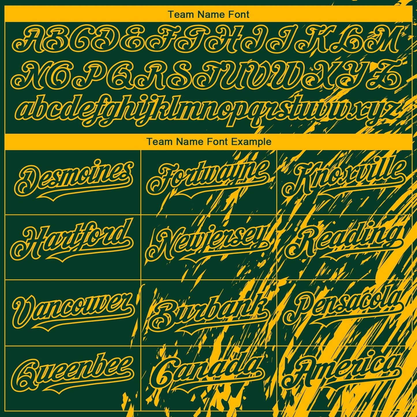 Custom Green Gold Paint Stroke Grunge Streak Authentic Baseball Jersey baseball jersey product view 4