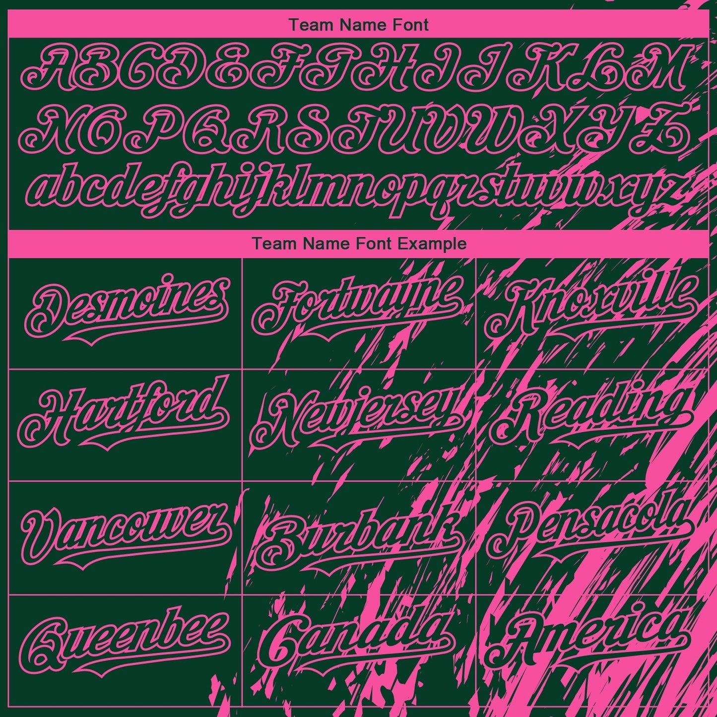 Custom Green Pink Paint Stroke Grunge Streak Authentic Baseball Jersey baseball jersey product view 4