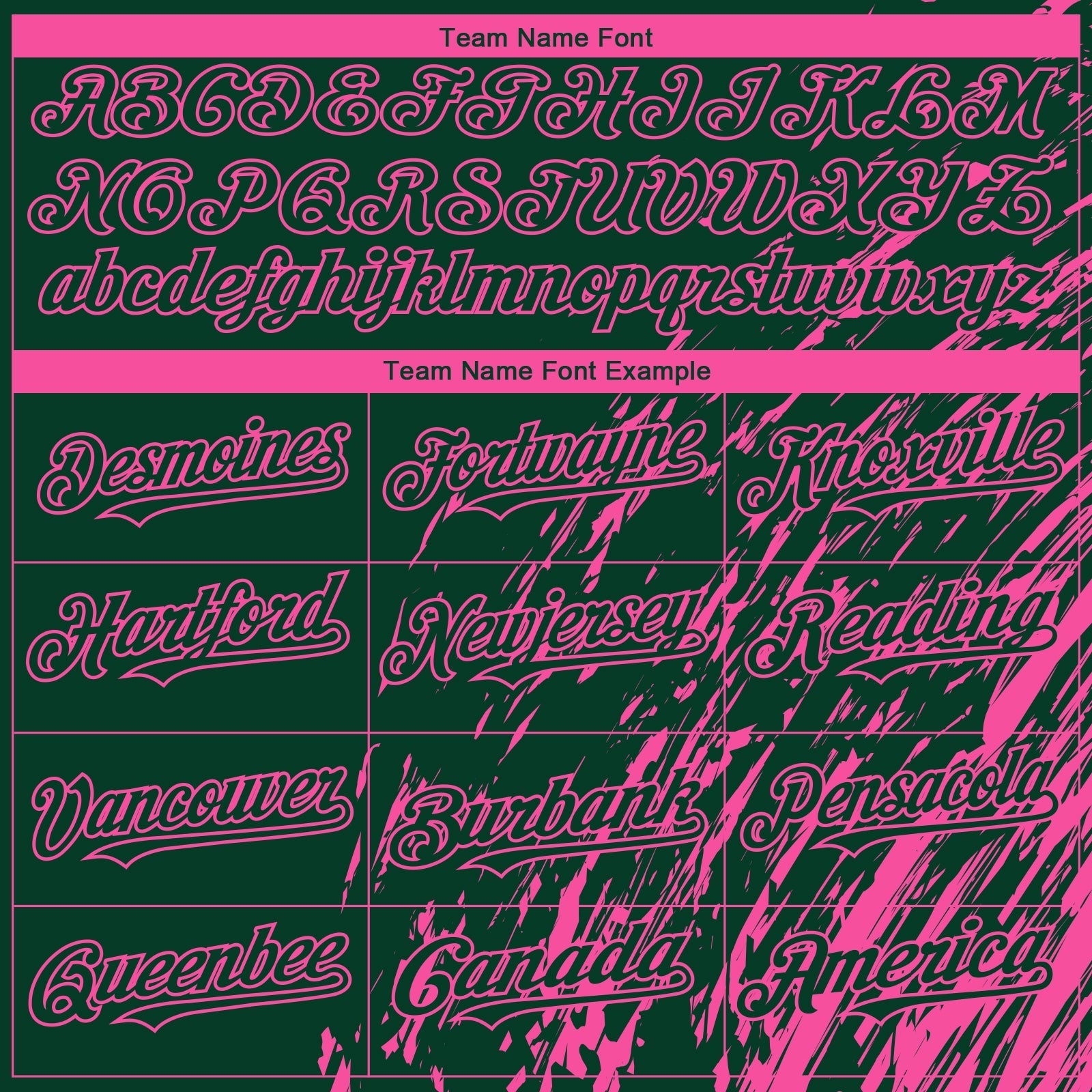 Custom Green Pink Paint Stroke Grunge Streak Authentic Baseball Jersey baseball jersey product view 4