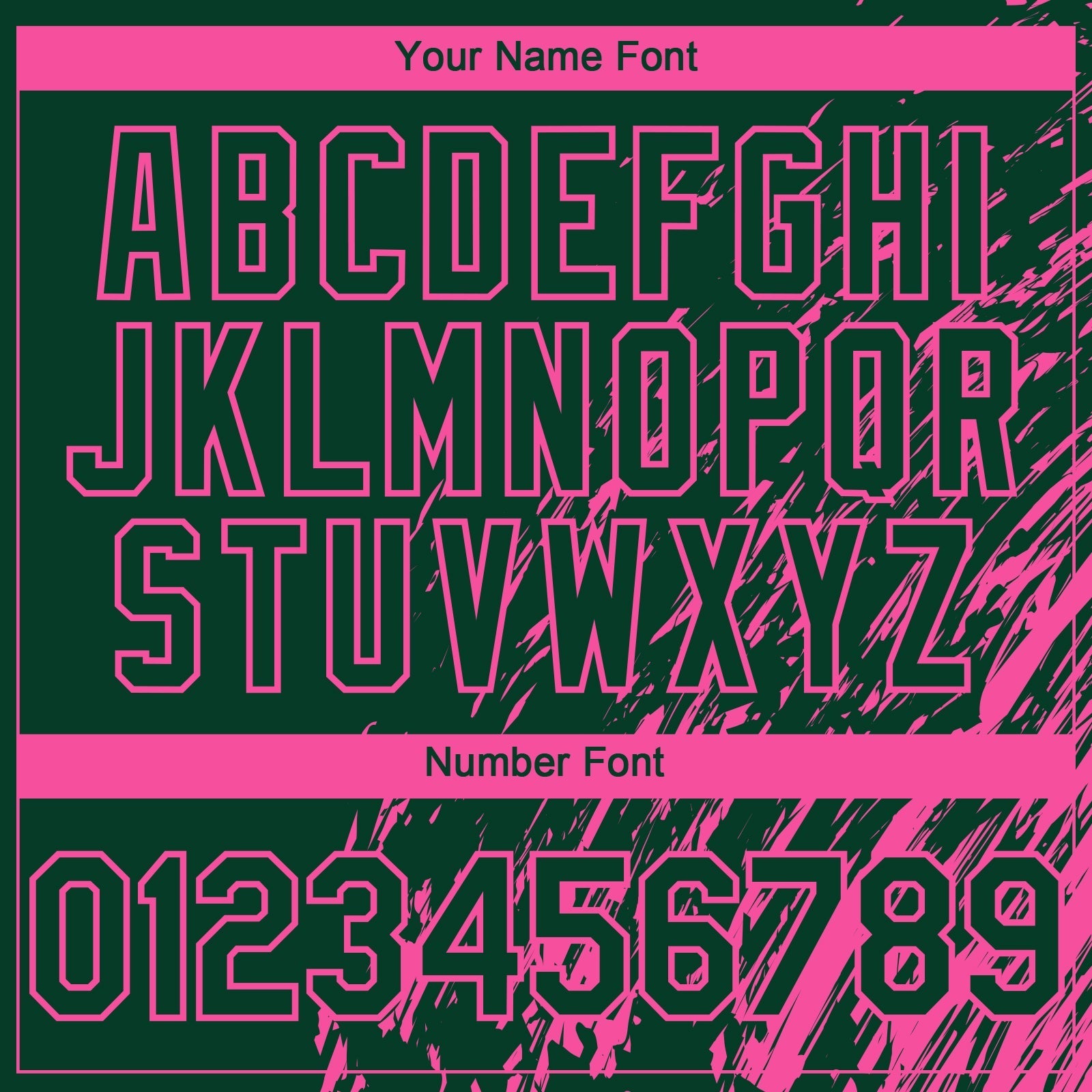 Custom Green Pink Paint Stroke Grunge Streak Authentic Baseball Jersey baseball jersey product view 5
