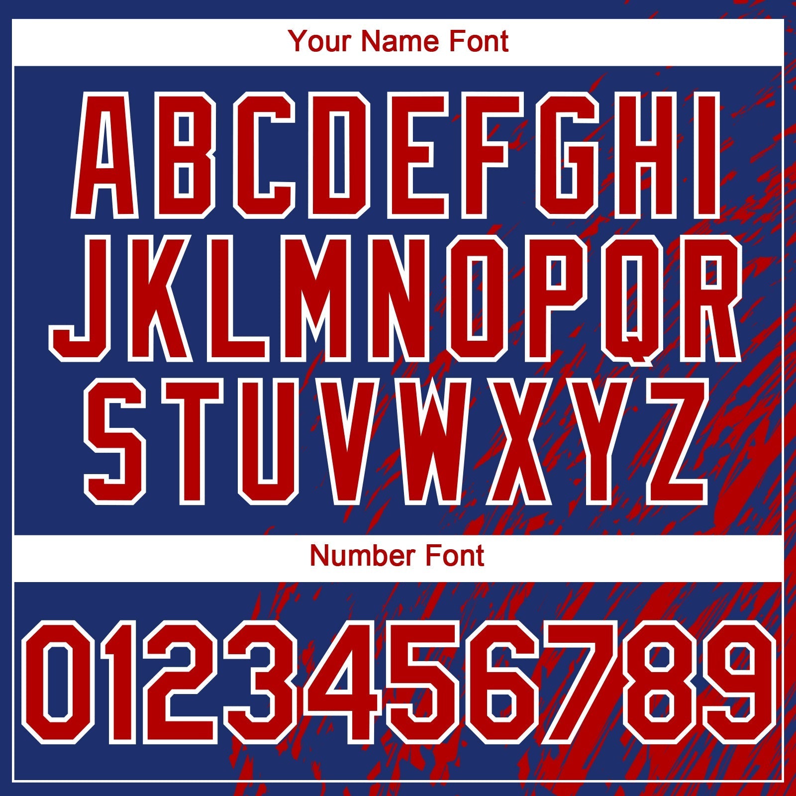 Custom Royal Red-White Paint Stroke Grunge Streak Authentic Baseball Jersey baseball jersey product view 5