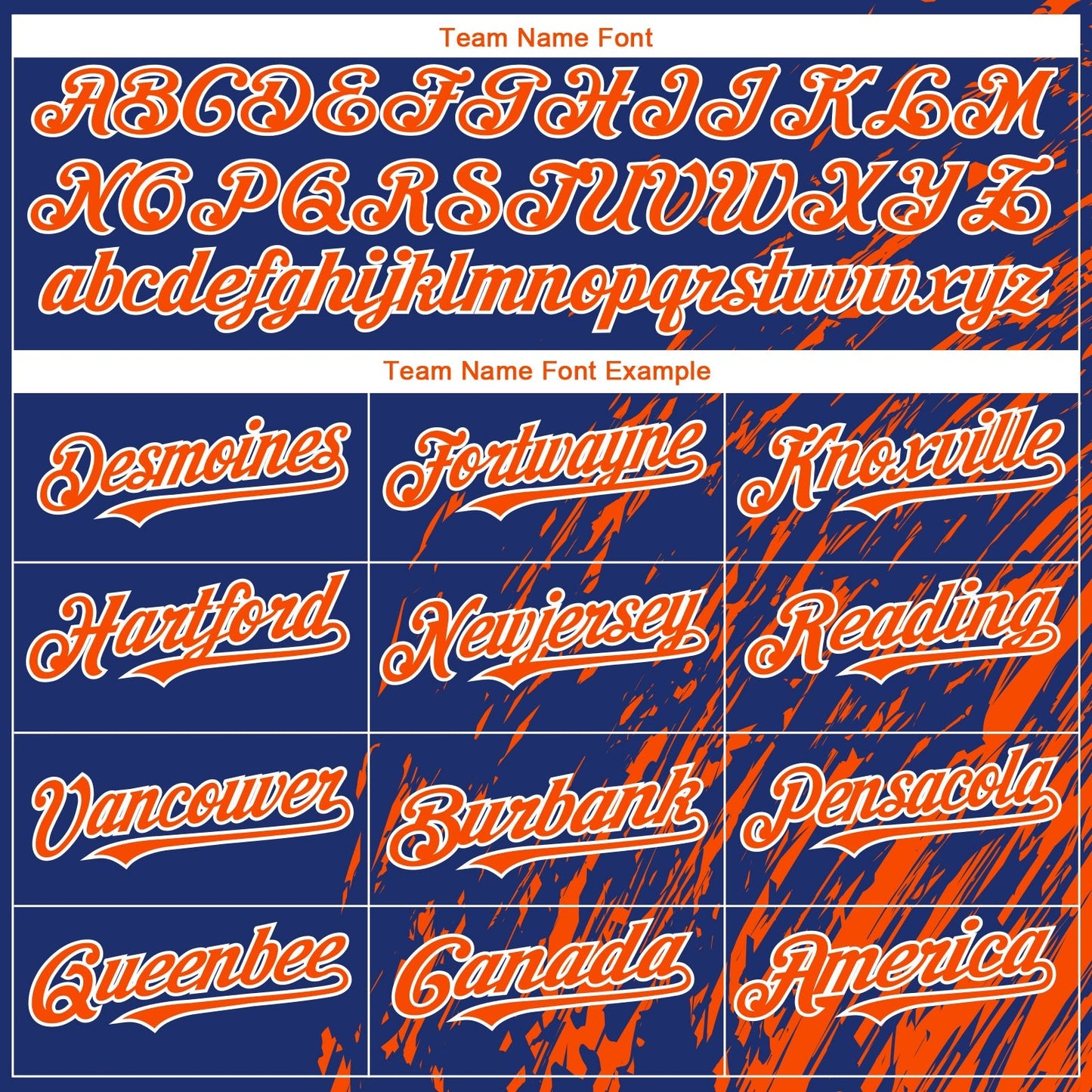 Custom Royal Orange-White Paint Stroke Grunge Streak Authentic Baseball Jersey baseball jersey product view 4
