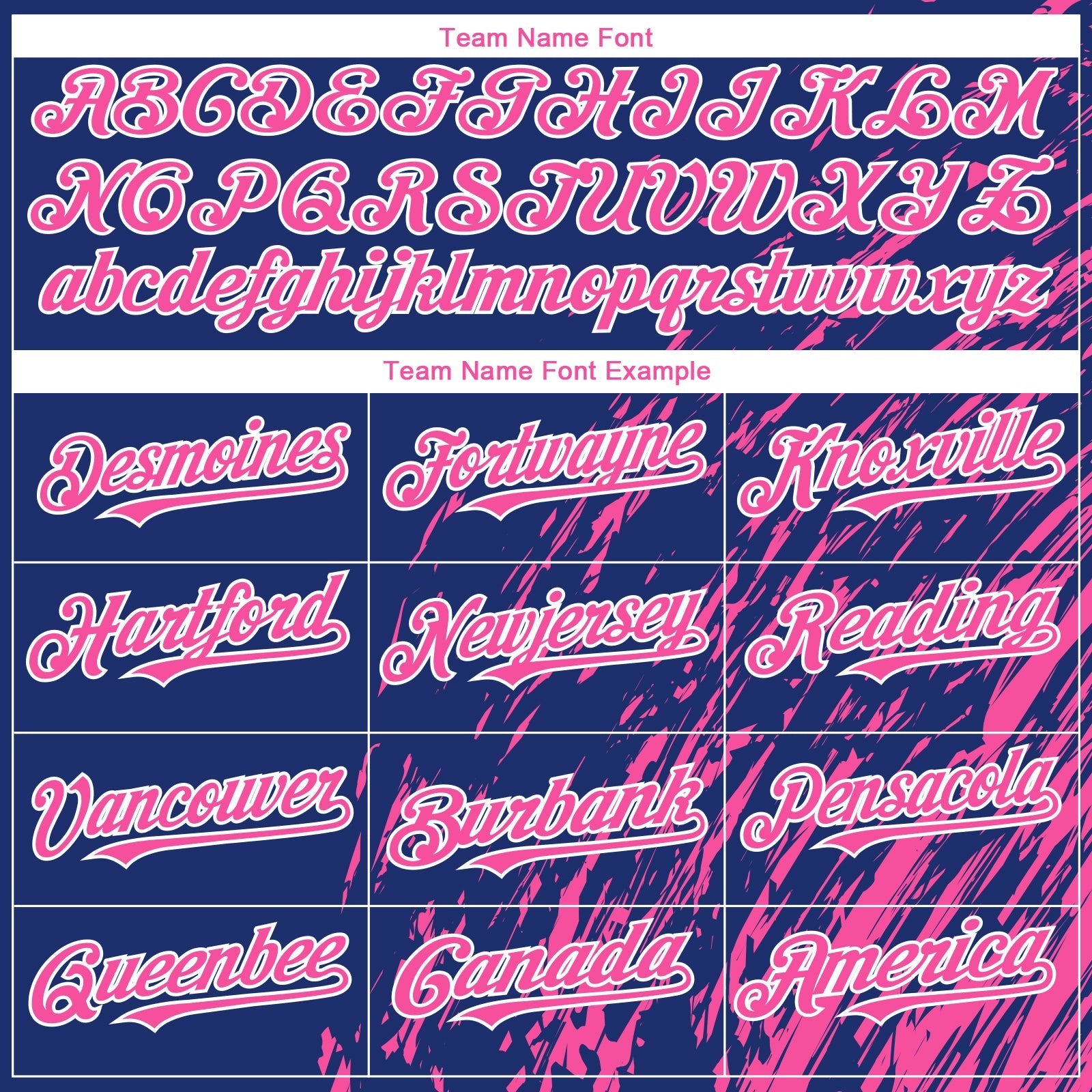Custom Royal Pink-White Paint Stroke Grunge Streak Authentic Baseball Jersey baseball jersey product view 4