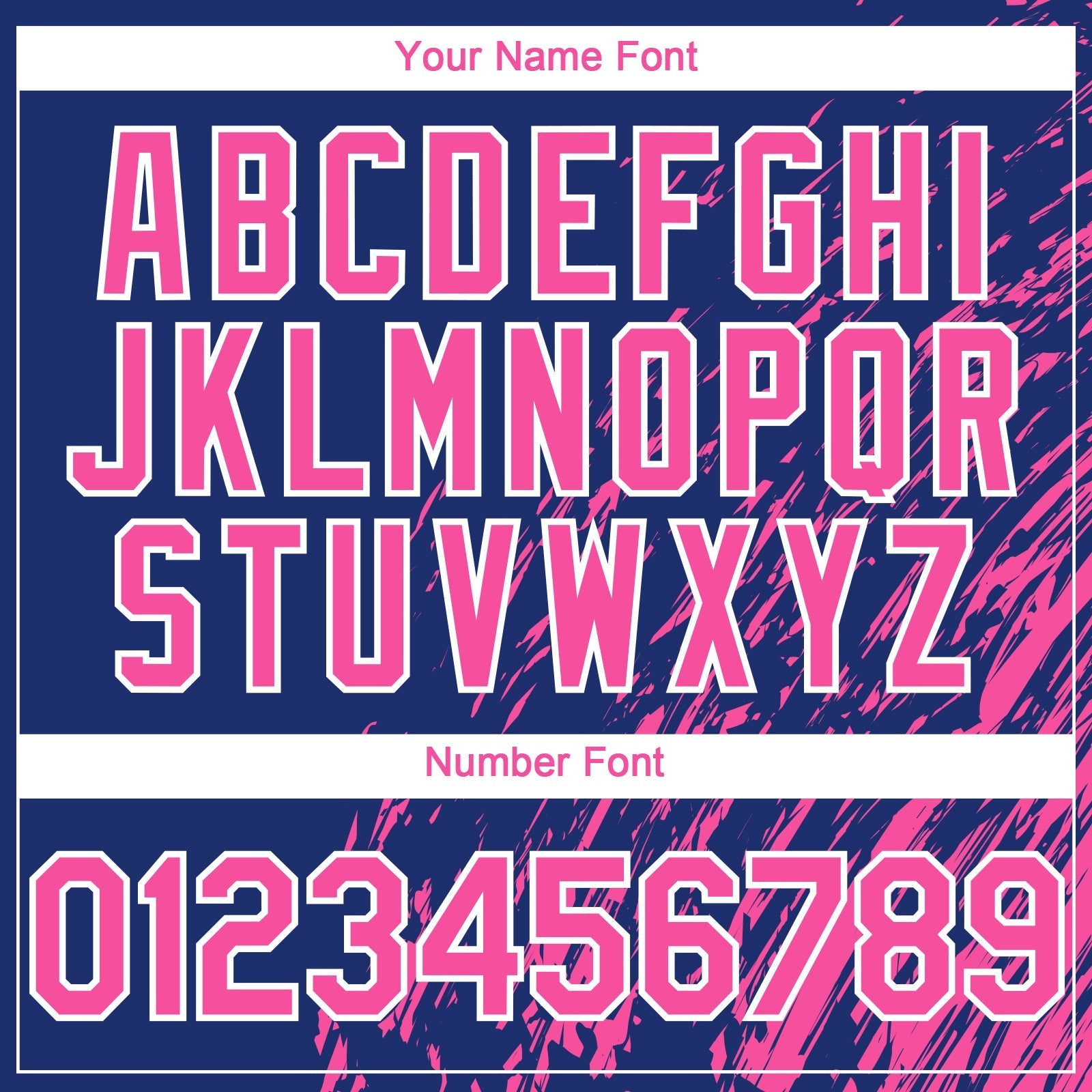 Custom Royal Pink-White Paint Stroke Grunge Streak Authentic Baseball Jersey baseball jersey product view 5