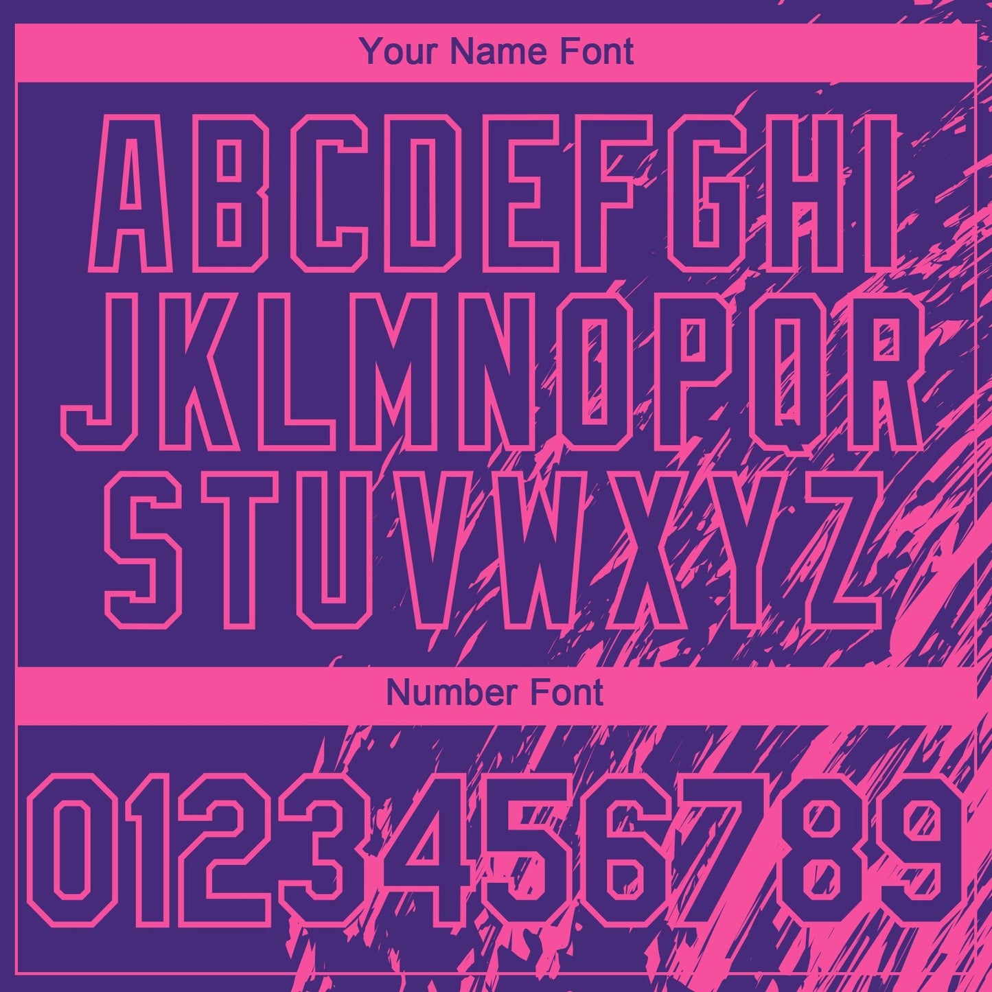 Custom Purple Pink Paint Stroke Grunge Streak Authentic Baseball Jersey baseball jersey product view 5