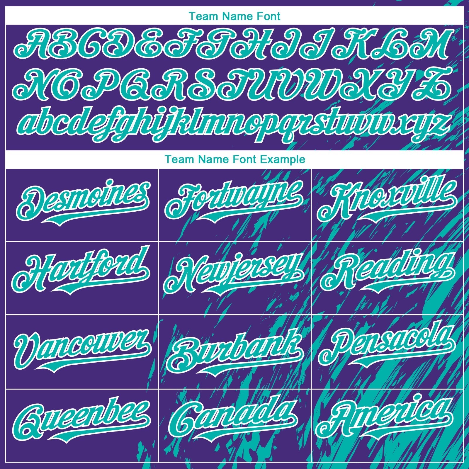 Custom Purple Aqua-White Paint Stroke Grunge Streak Authentic Baseball Jersey baseball jersey product view 4