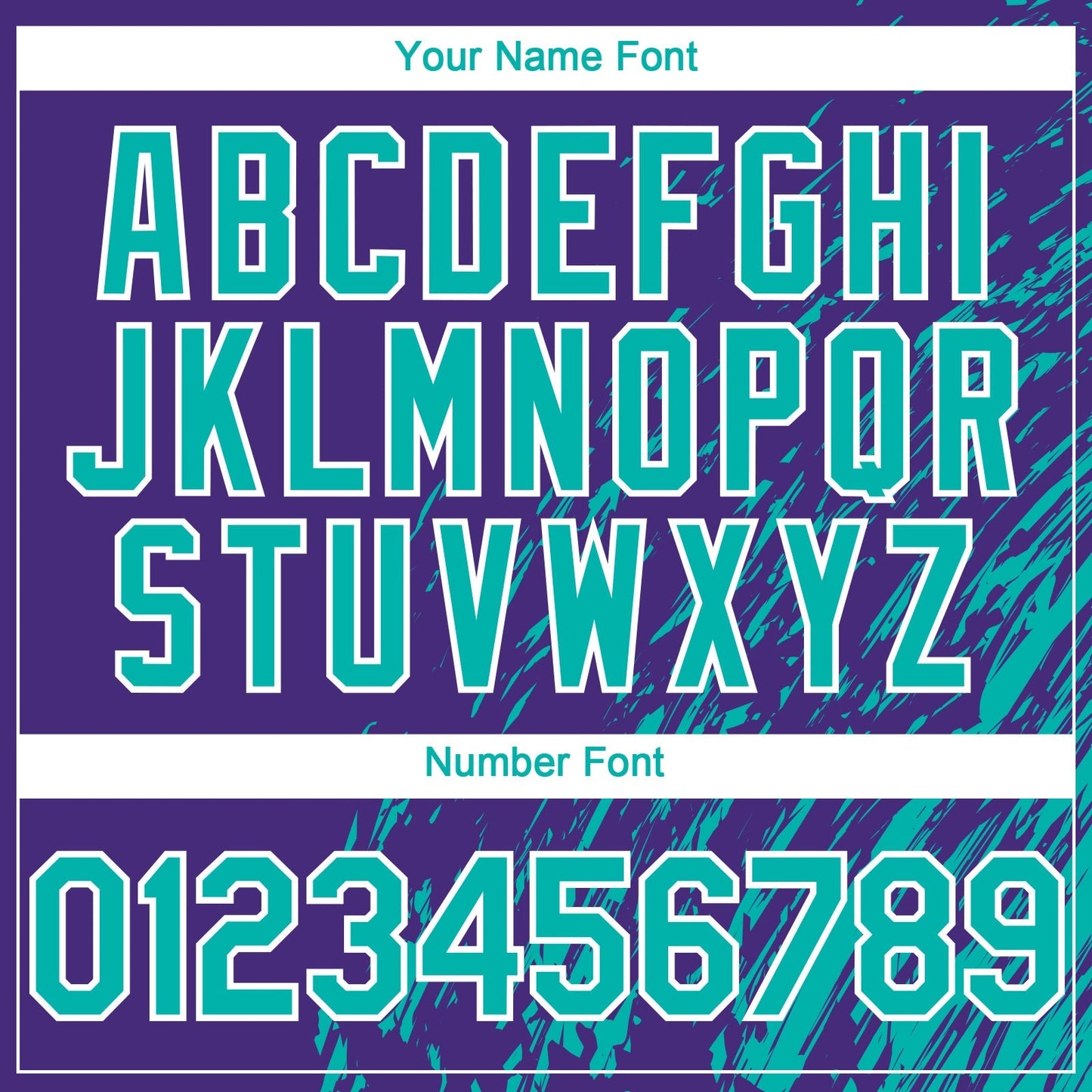 Custom Purple Aqua-White Paint Stroke Grunge Streak Authentic Baseball Jersey baseball jersey product view 5