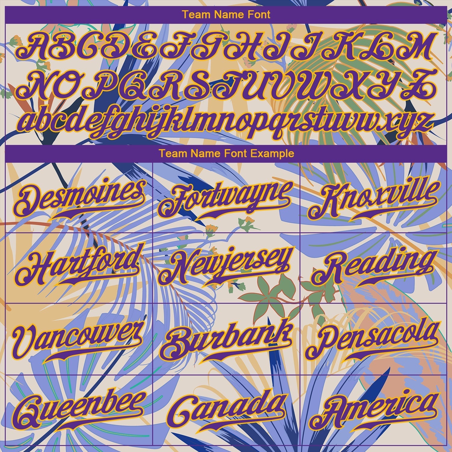 Custom White Purple-Gold 3D Pattern Design Hawaii Palm Leaves And Flowers Authentic Baseball Jersey baseball jersey product view 4