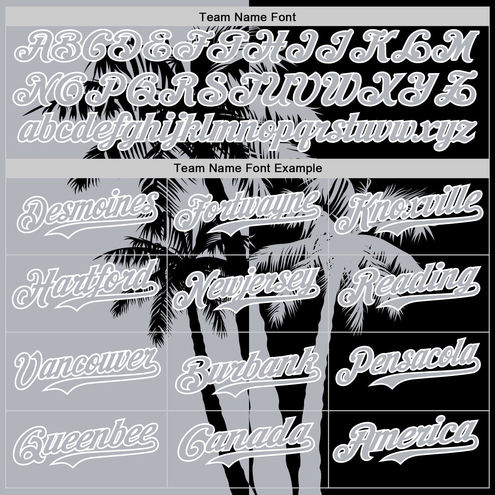 Custom Black Gray-White Hawaii Palm Trees Tropical Coconut Authentic Baseball Jersey baseball jersey product view 4