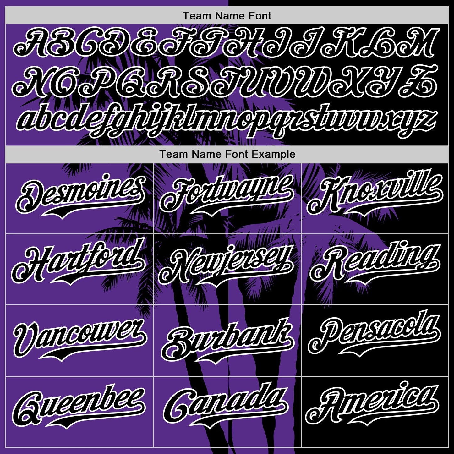 Custom Black Purple-White Hawaii Palm Trees Tropical Coconut Authentic Baseball Jersey baseball jersey product view 4