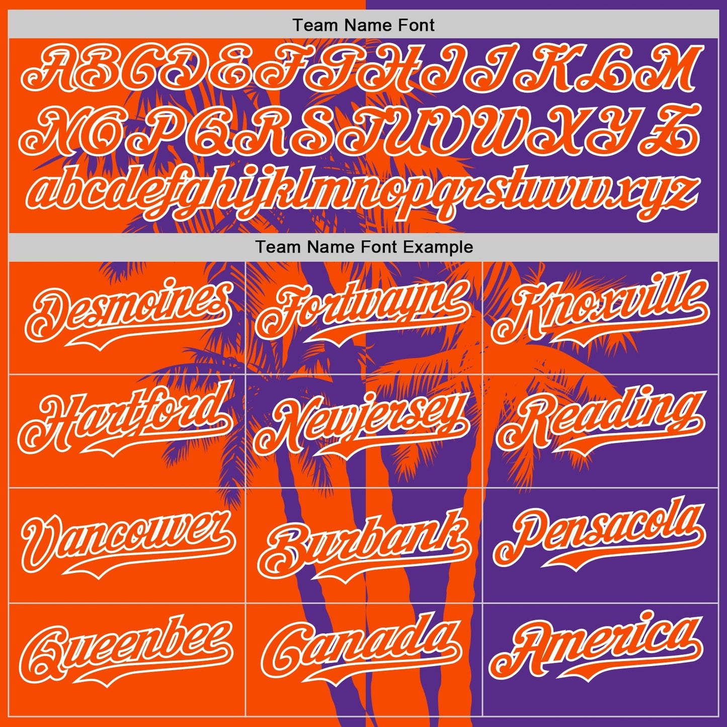 Custom Purple Orange-White Hawaii Palm Trees Tropical Coconut Authentic Baseball Jersey baseball jersey product view 4