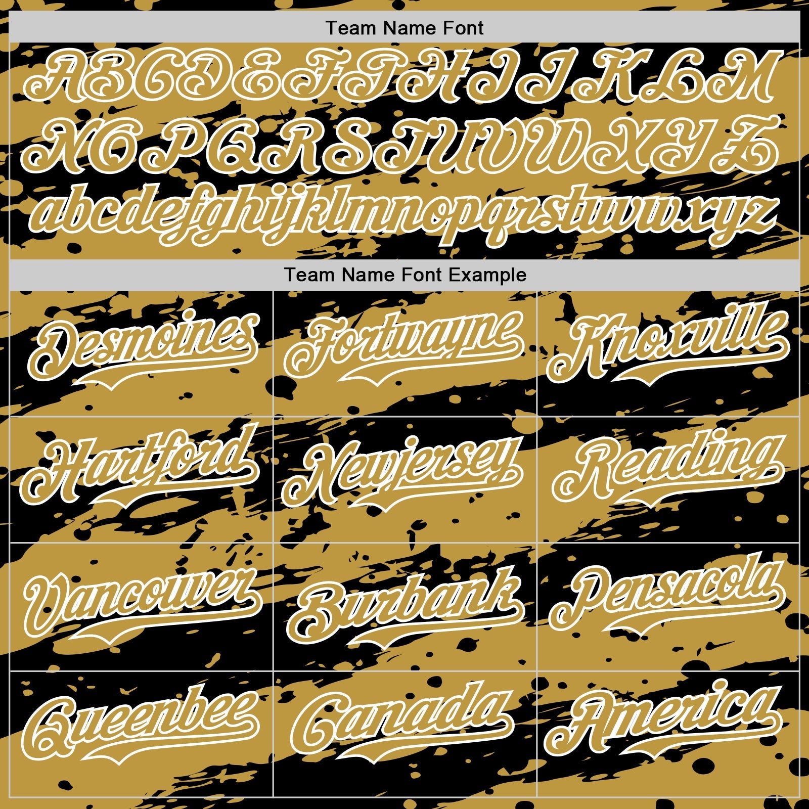 Custom Old Gold Black-White Paint Splash Stripe Authentic Baseball Jersey baseball jersey product view 4