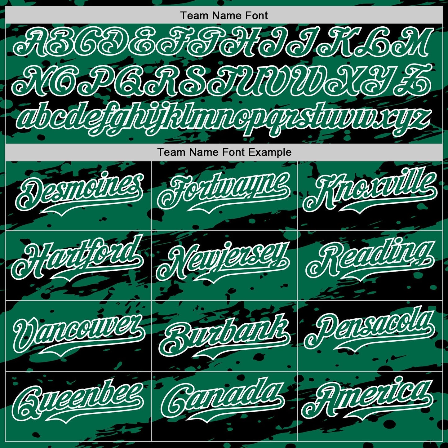 Custom Kelly Green Black-White Paint Splash Stripe Authentic Baseball Jersey baseball jersey product view 4