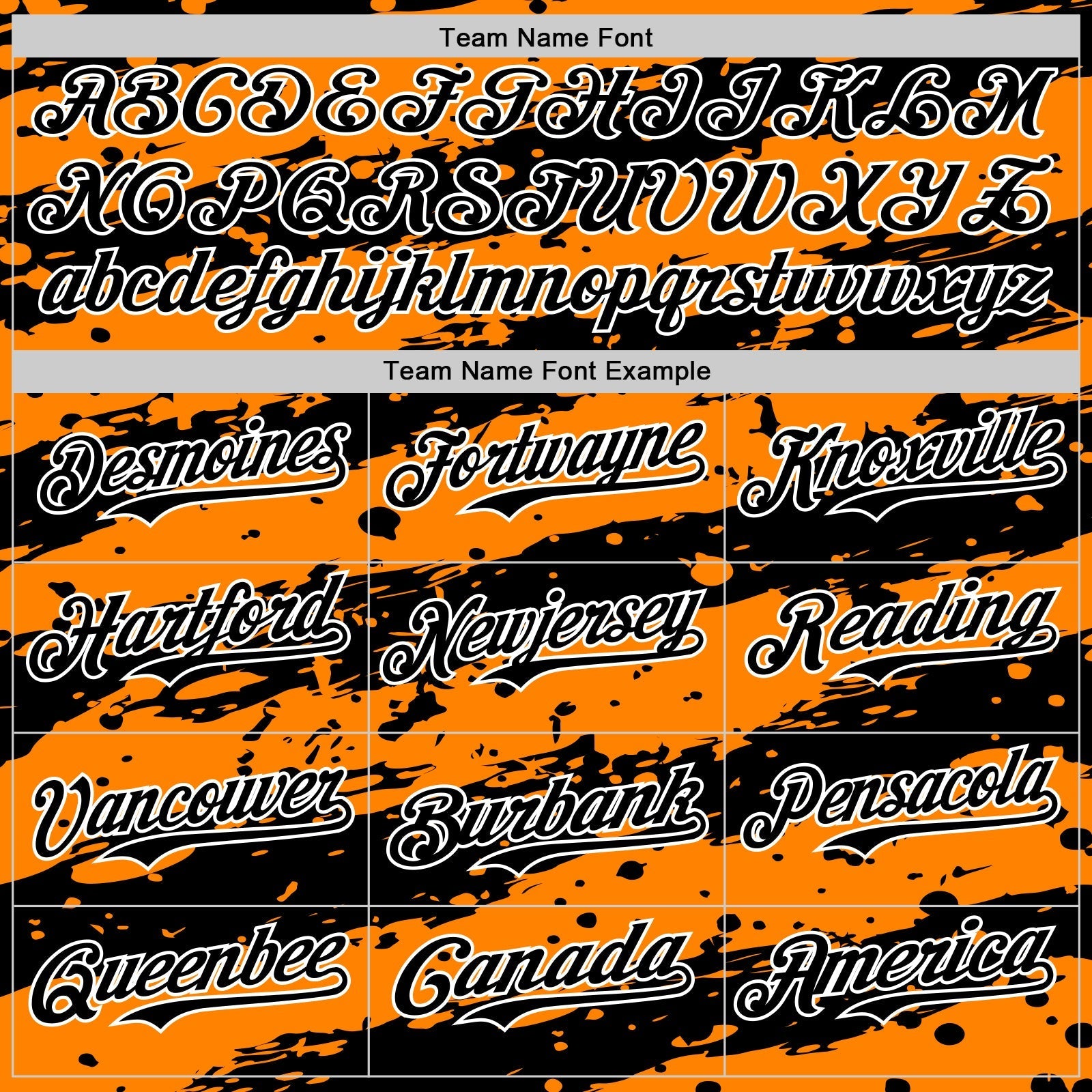 Custom Bay Orange Black-White Paint Splash Stripe Authentic Baseball Jersey baseball jersey product view 4