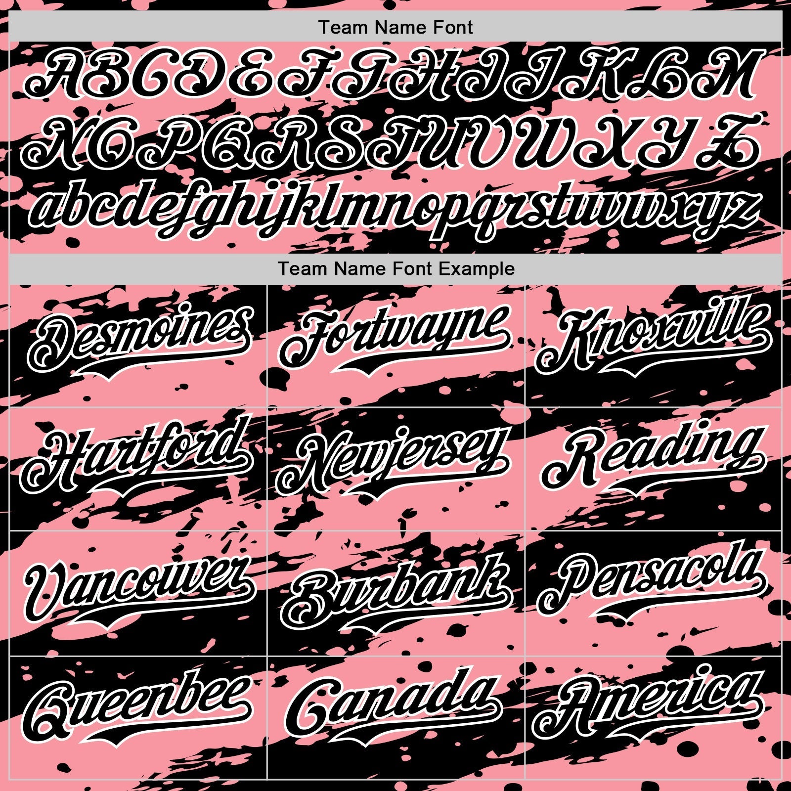 Custom Medium Pink Black-White Paint Splash Stripe Authentic Baseball Jersey baseball jersey product view 4