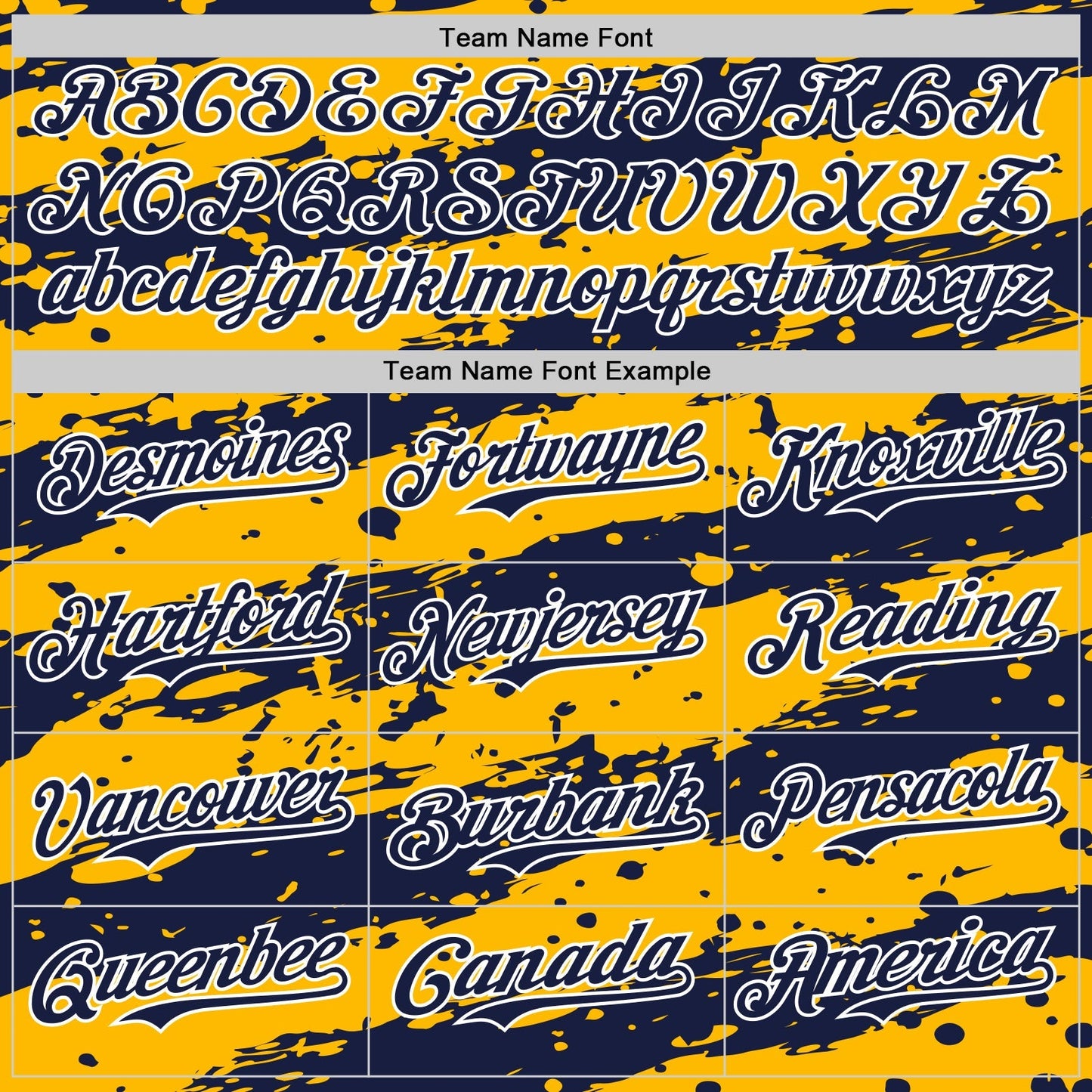 Custom Gold Navy-White Paint Splash Stripe Authentic Baseball Jersey baseball jersey product view 4