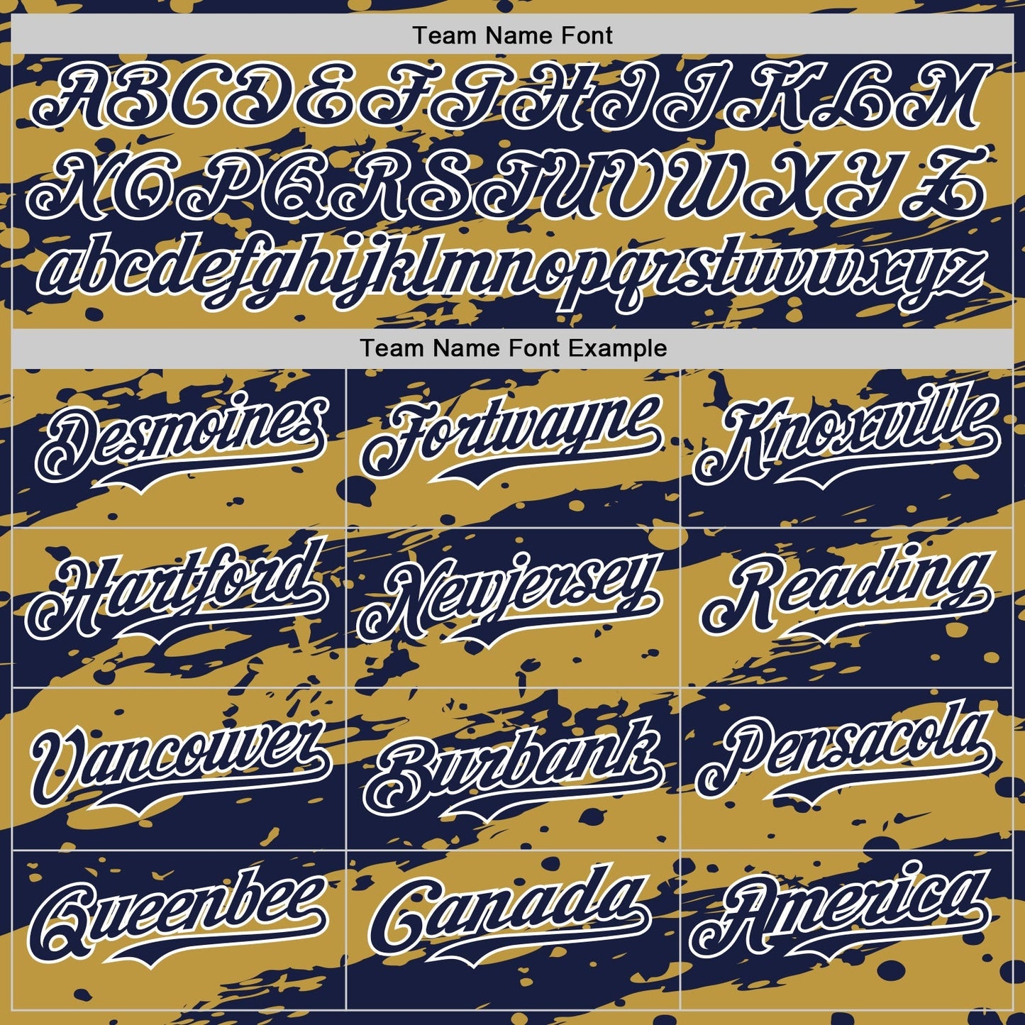 Custom Old Gold Navy-White Paint Splash Stripe Authentic Baseball Jersey baseball jersey product view 4