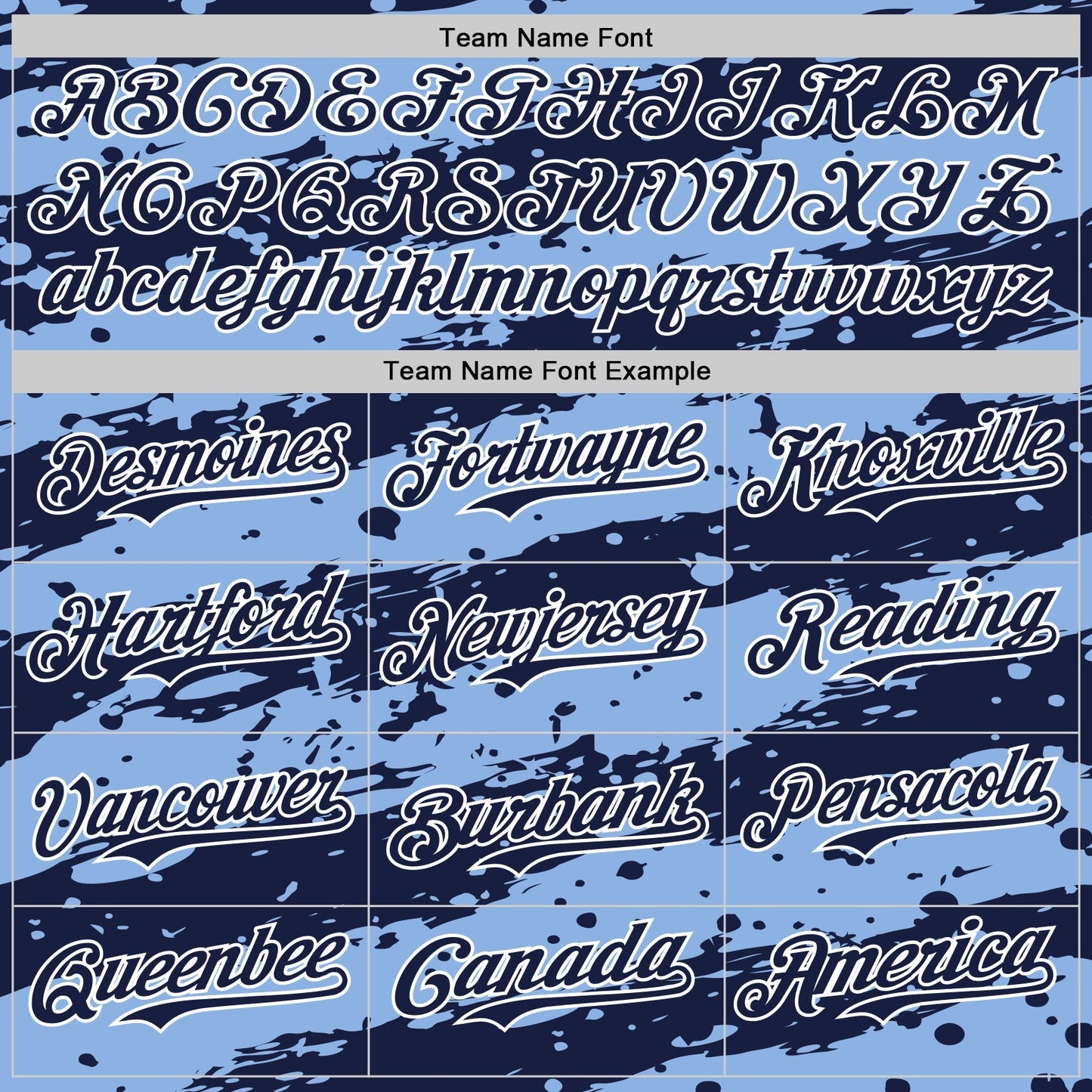Custom Light Blue Navy-White Paint Splash Stripe Authentic Baseball Jersey baseball jersey product view 4