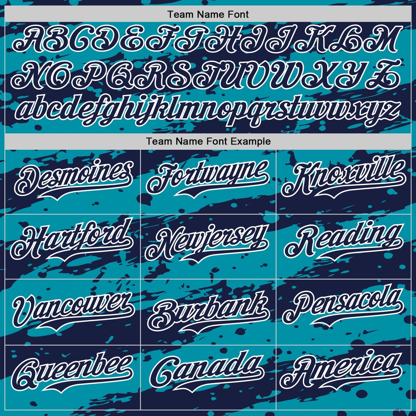 Custom Teal Navy-White Paint Splash Stripe Authentic Baseball Jersey baseball jersey product view 4