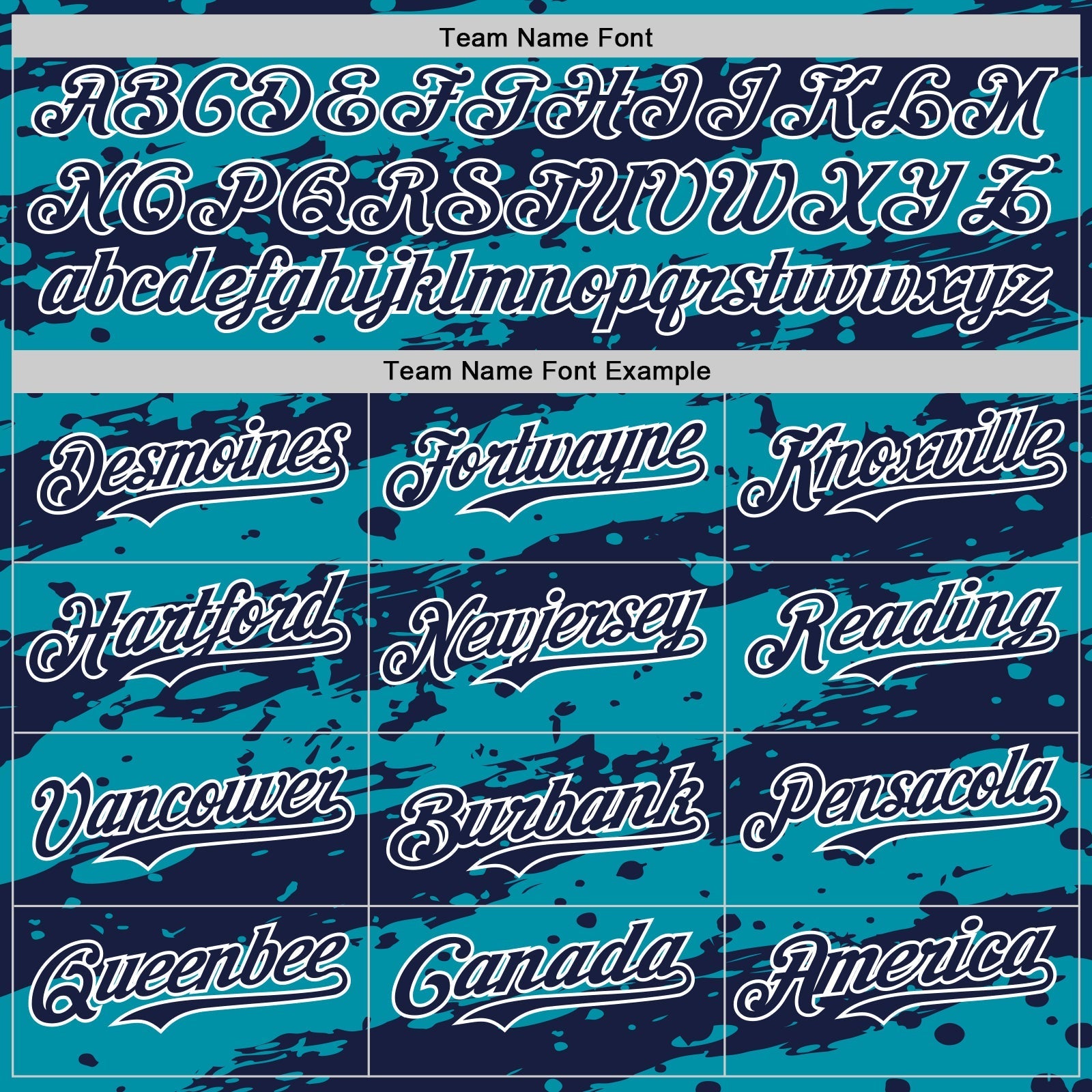 Custom Teal Navy-White Paint Splash Stripe Authentic Baseball Jersey baseball jersey product view 4